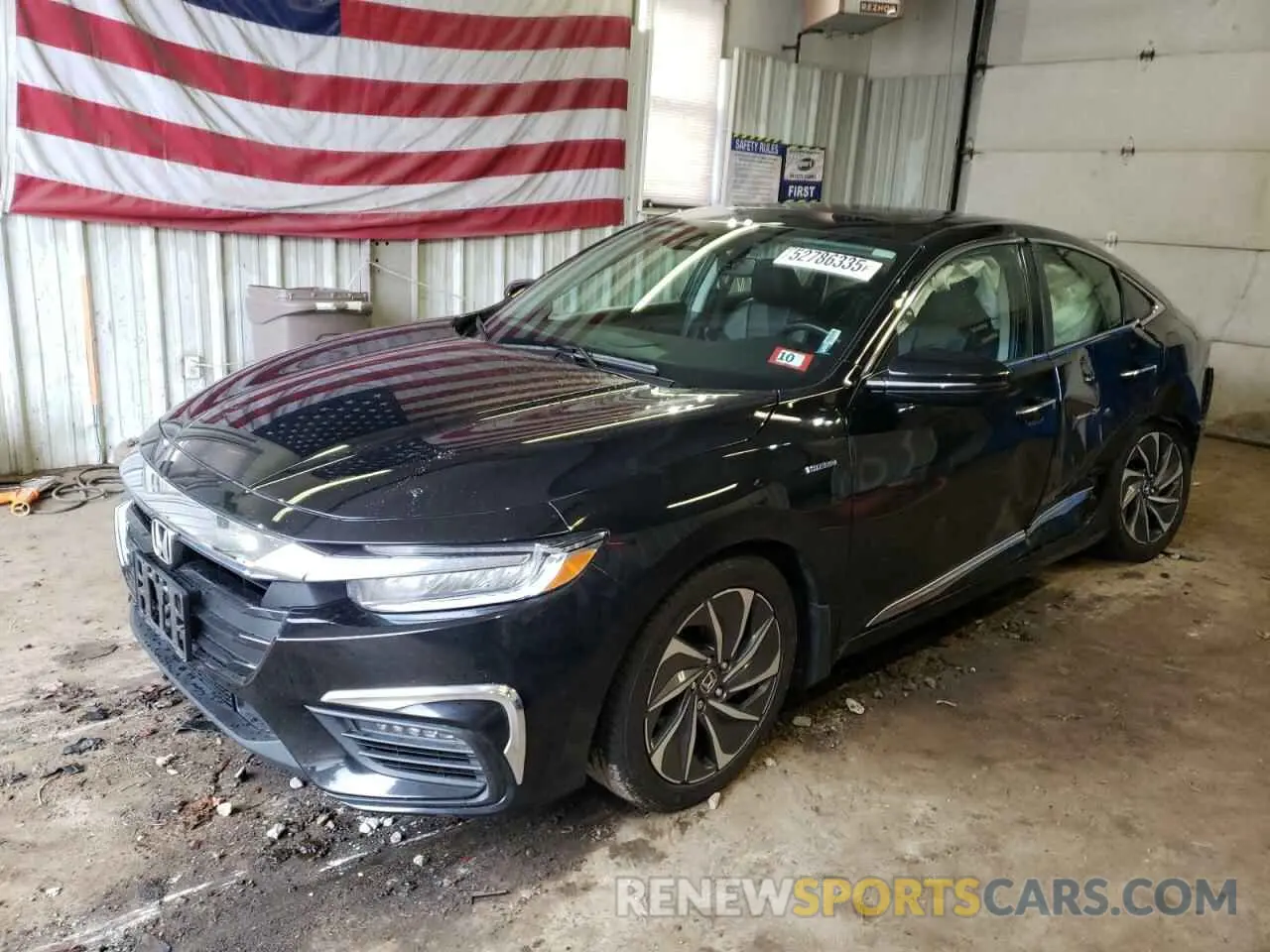 1 Photograph of a damaged car 19XZE4F9XNE017554 HONDA INSIGHT 2022
