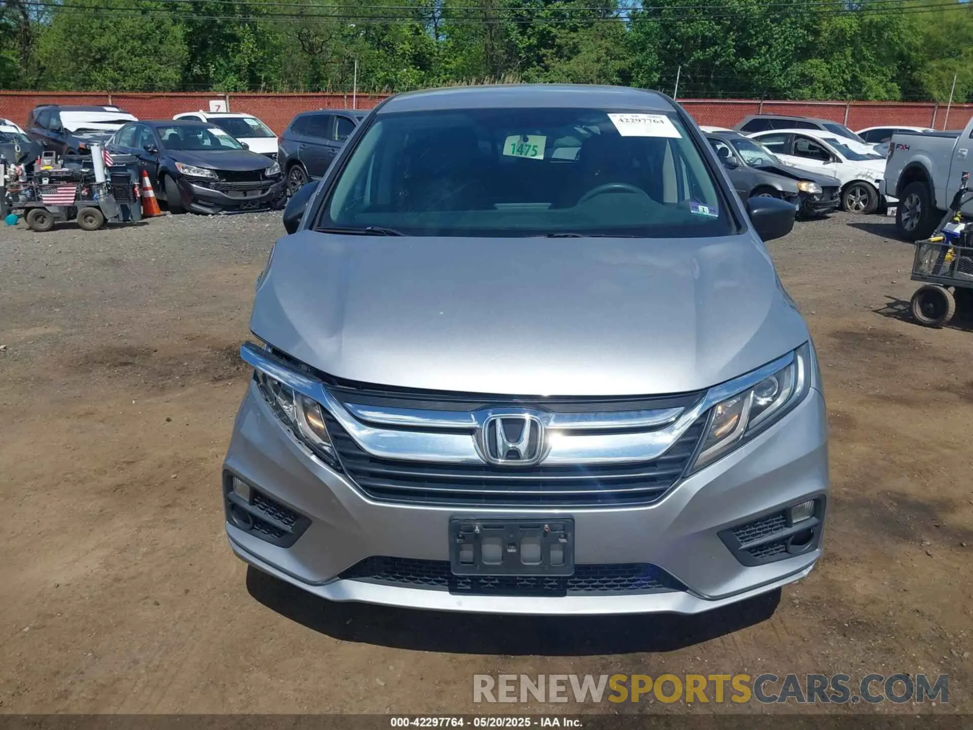12 Фотография поврежденного автомобиля 5FNRL6H25KB022751 HONDA ODYSSEY 2019