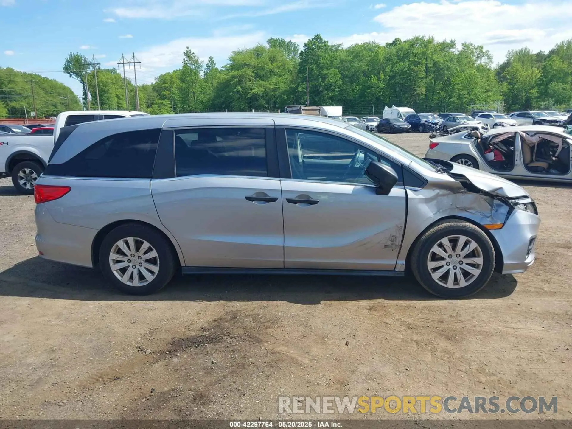 13 Фотография поврежденного автомобиля 5FNRL6H25KB022751 HONDA ODYSSEY 2019