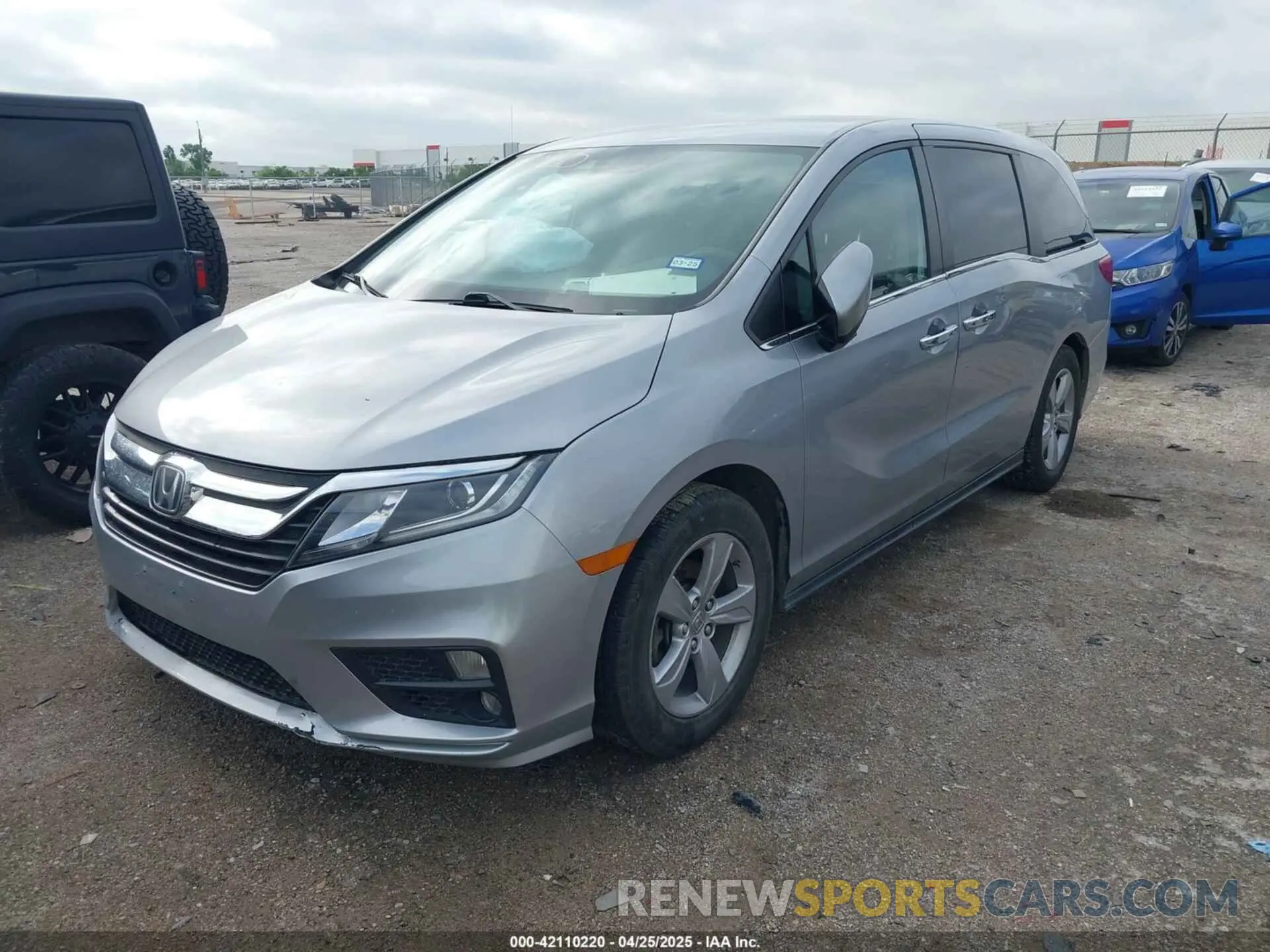 2 Фотография поврежденного автомобиля 5FNRL6H50KB001882 HONDA ODYSSEY 2019