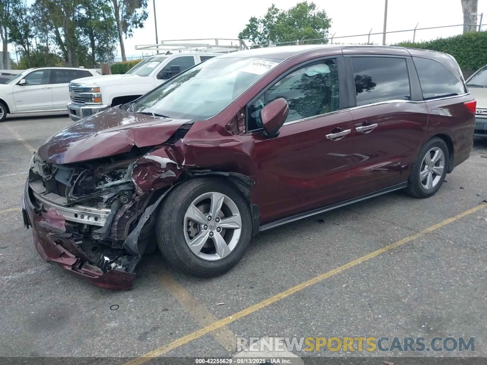 2 Photograph of a damaged car 5FNRL6H53KB046833 HONDA ODYSSEY 2019