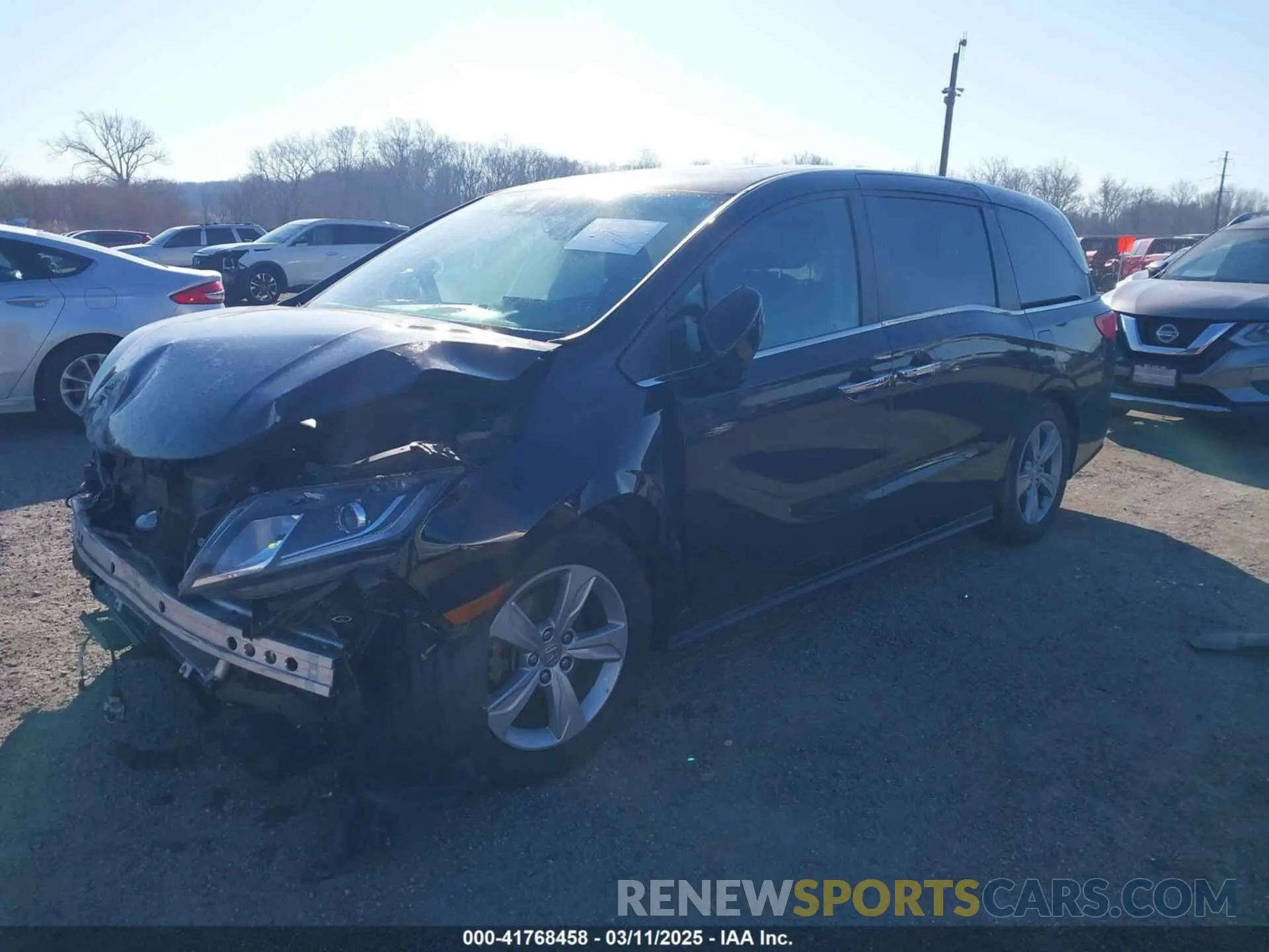 2 Photograph of a damaged car 5FNRL6H77KB097835 HONDA ODYSSEY 2019