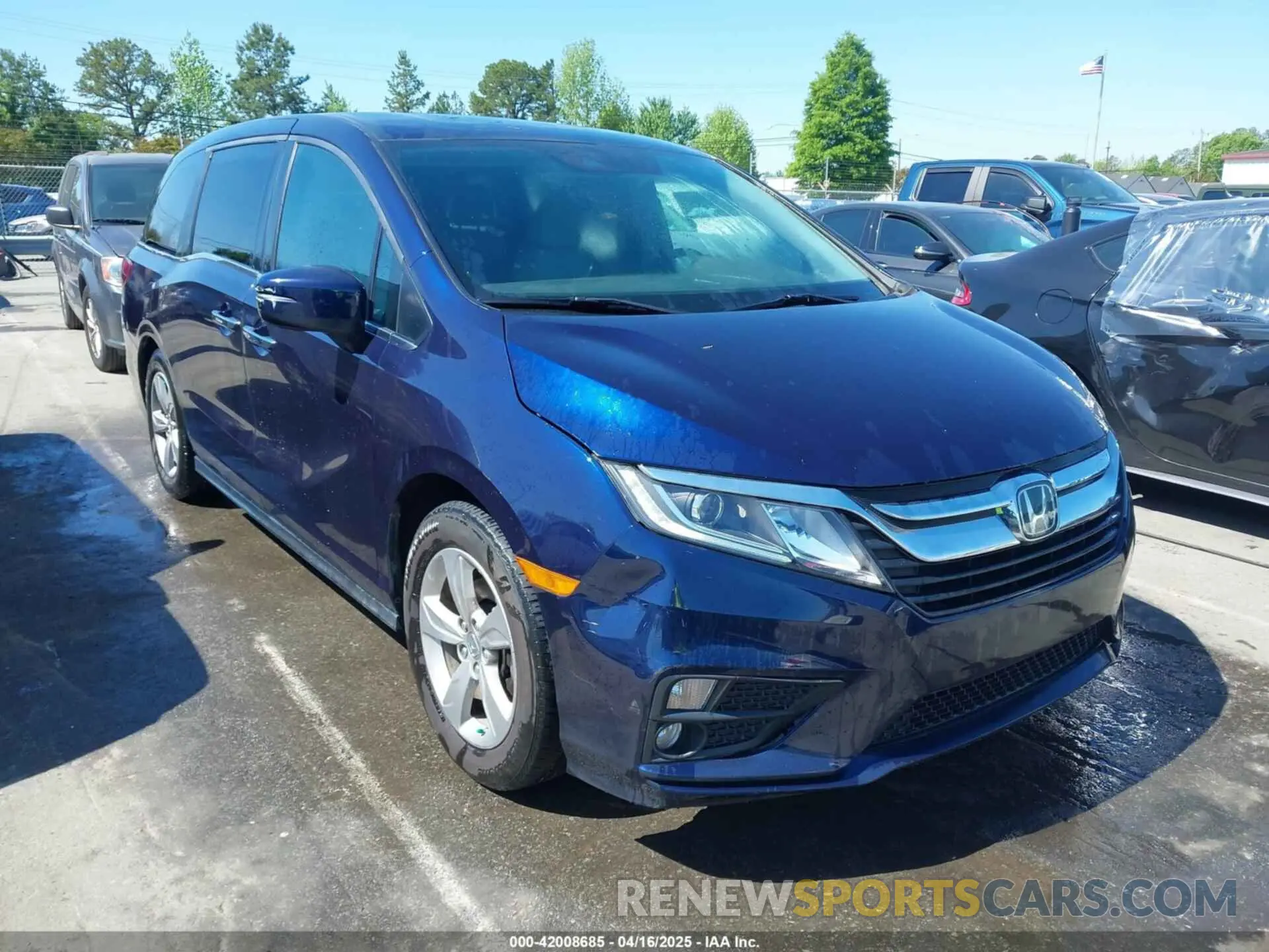 1 Фотография поврежденного автомобиля 5FNRL6H78KB096922 HONDA ODYSSEY 2019