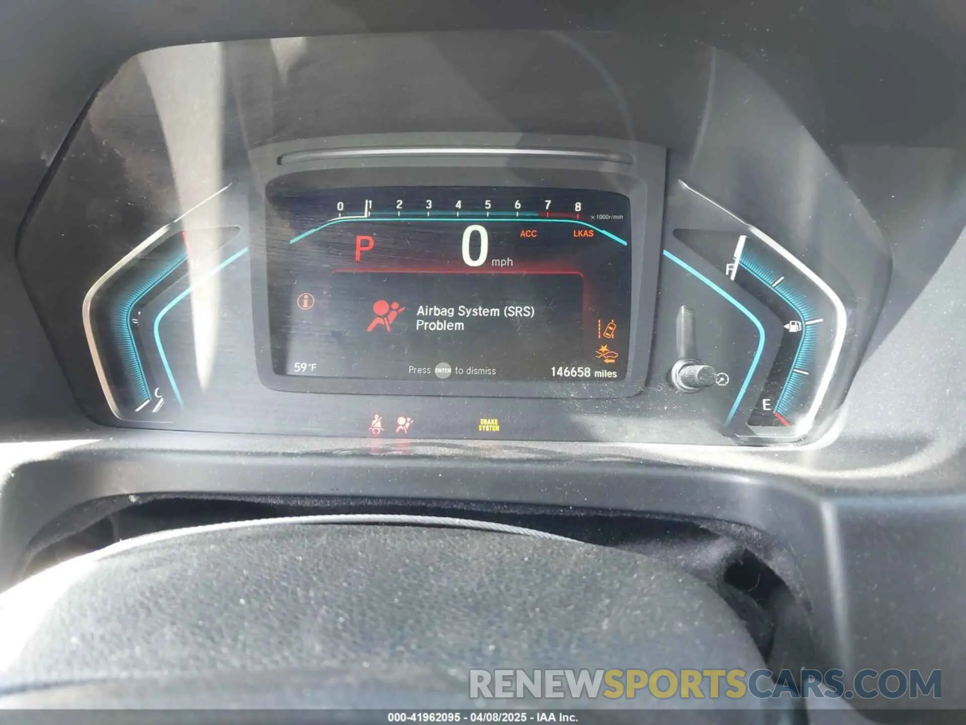7 Photograph of a damaged car 5FNRL6H78KB115260 HONDA ODYSSEY 2019