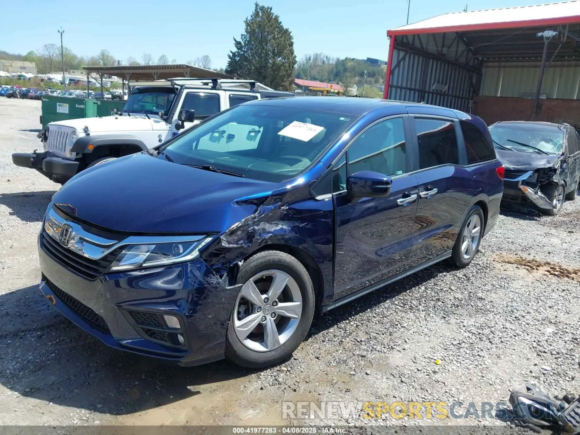 2 Photograph of a damaged car 5FNRL6H78KB124346 HONDA ODYSSEY 2019