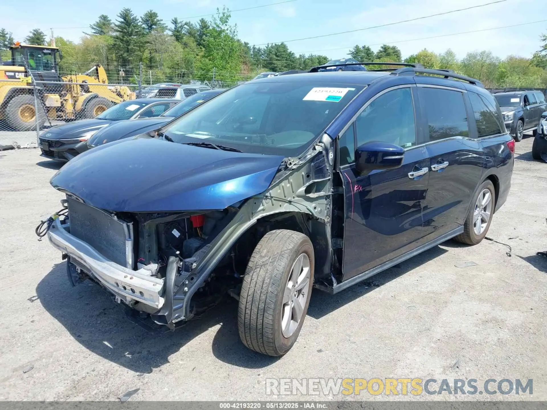 2 Photograph of a damaged car 5FNRL6H7XKB003589 HONDA ODYSSEY 2019