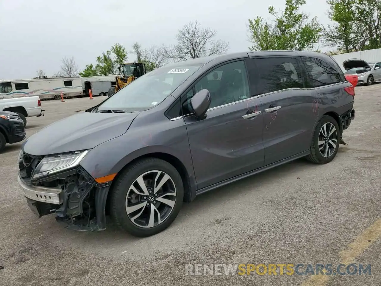 1 Photograph of a damaged car 5FNRL6H90KB114038 HONDA ODYSSEY 2019