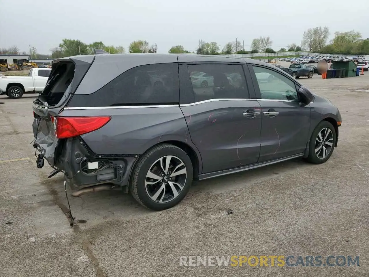 3 Photograph of a damaged car 5FNRL6H90KB114038 HONDA ODYSSEY 2019