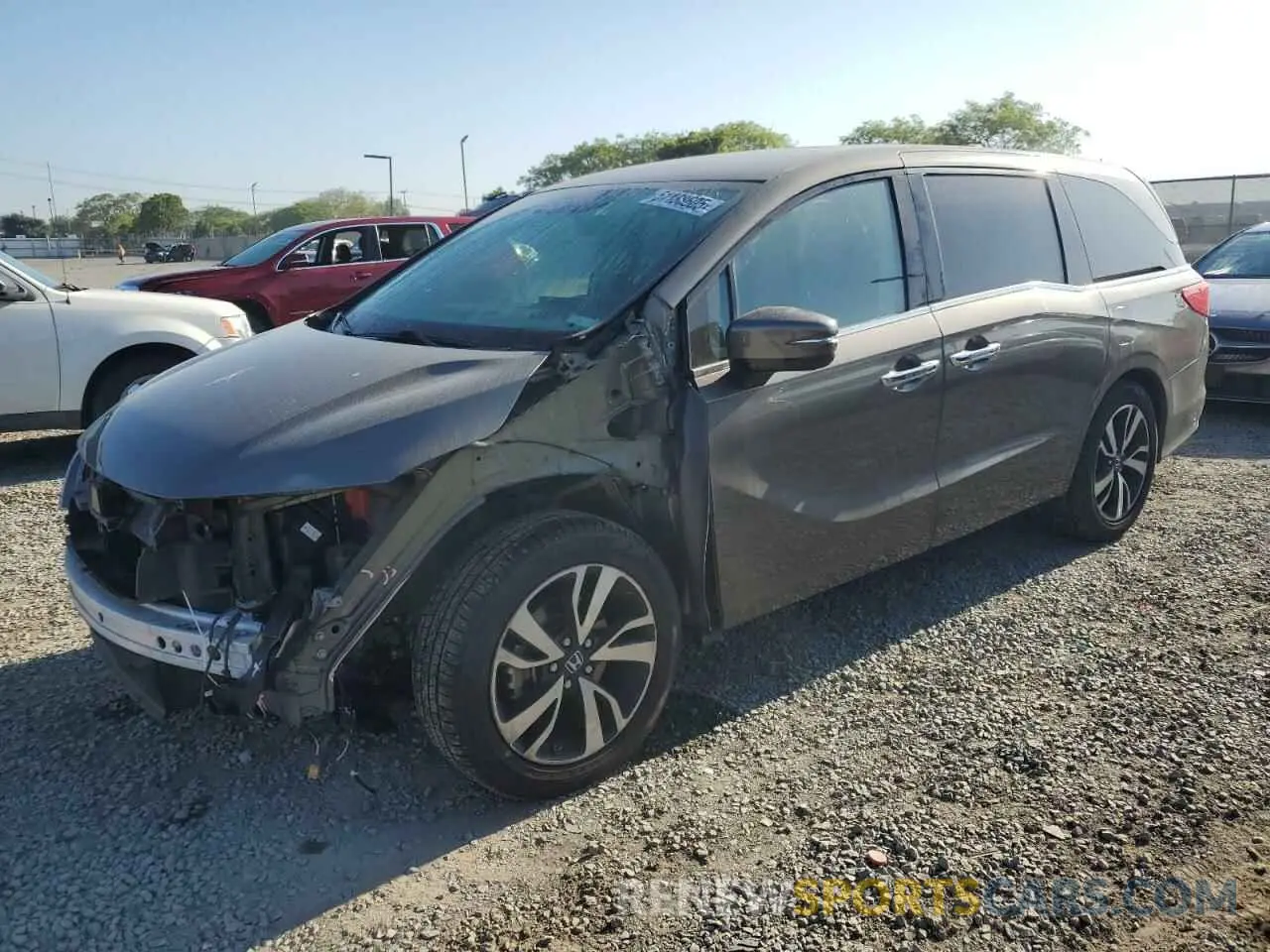 1 Photograph of a damaged car 5FNRL6H96KB023310 HONDA ODYSSEY 2019