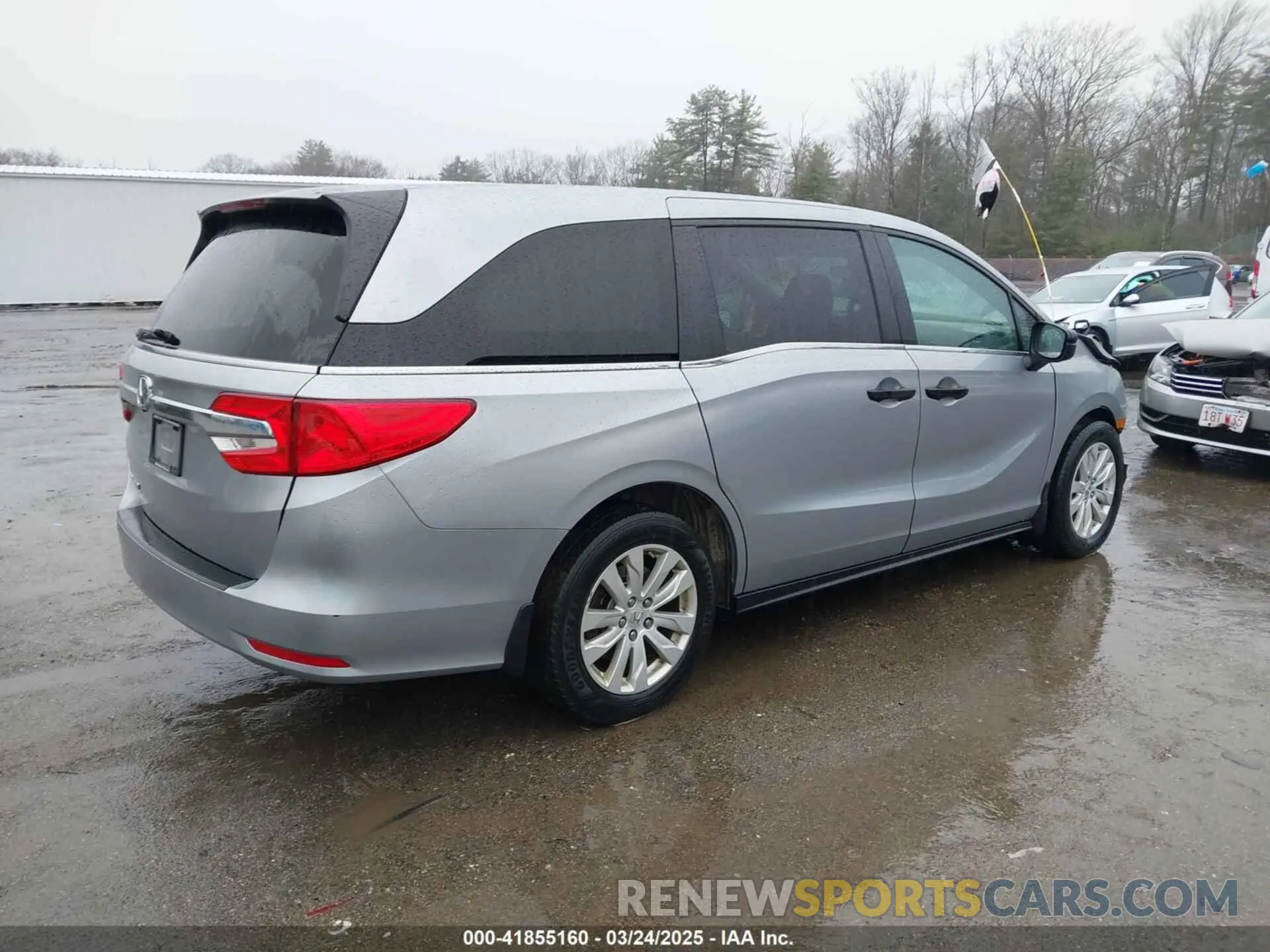 4 Фотография поврежденного автомобиля 5FNRL6H29LB050313 HONDA ODYSSEY 2020