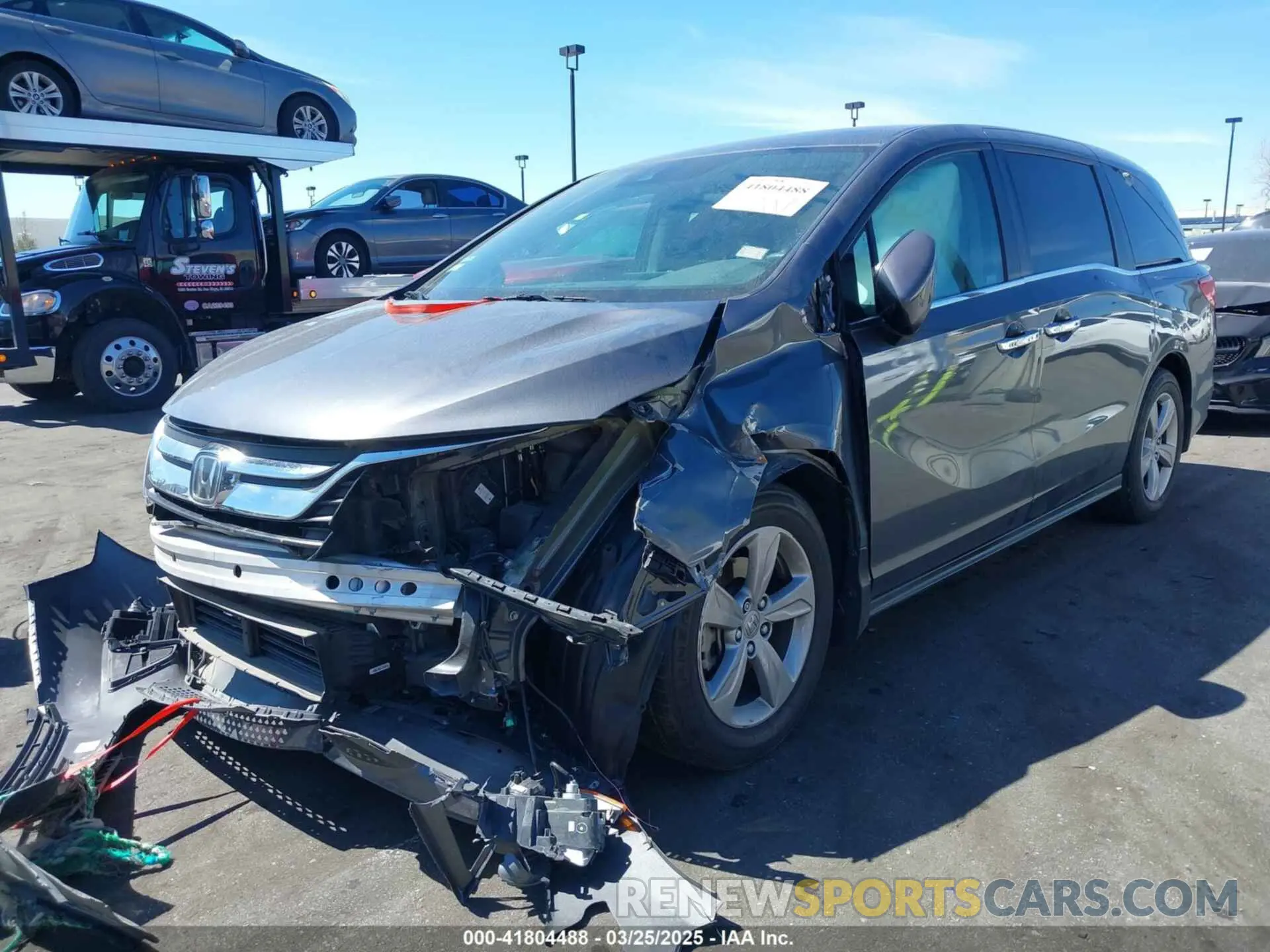 2 Фотография поврежденного автомобиля 5FNRL6H50LB025620 HONDA ODYSSEY 2020