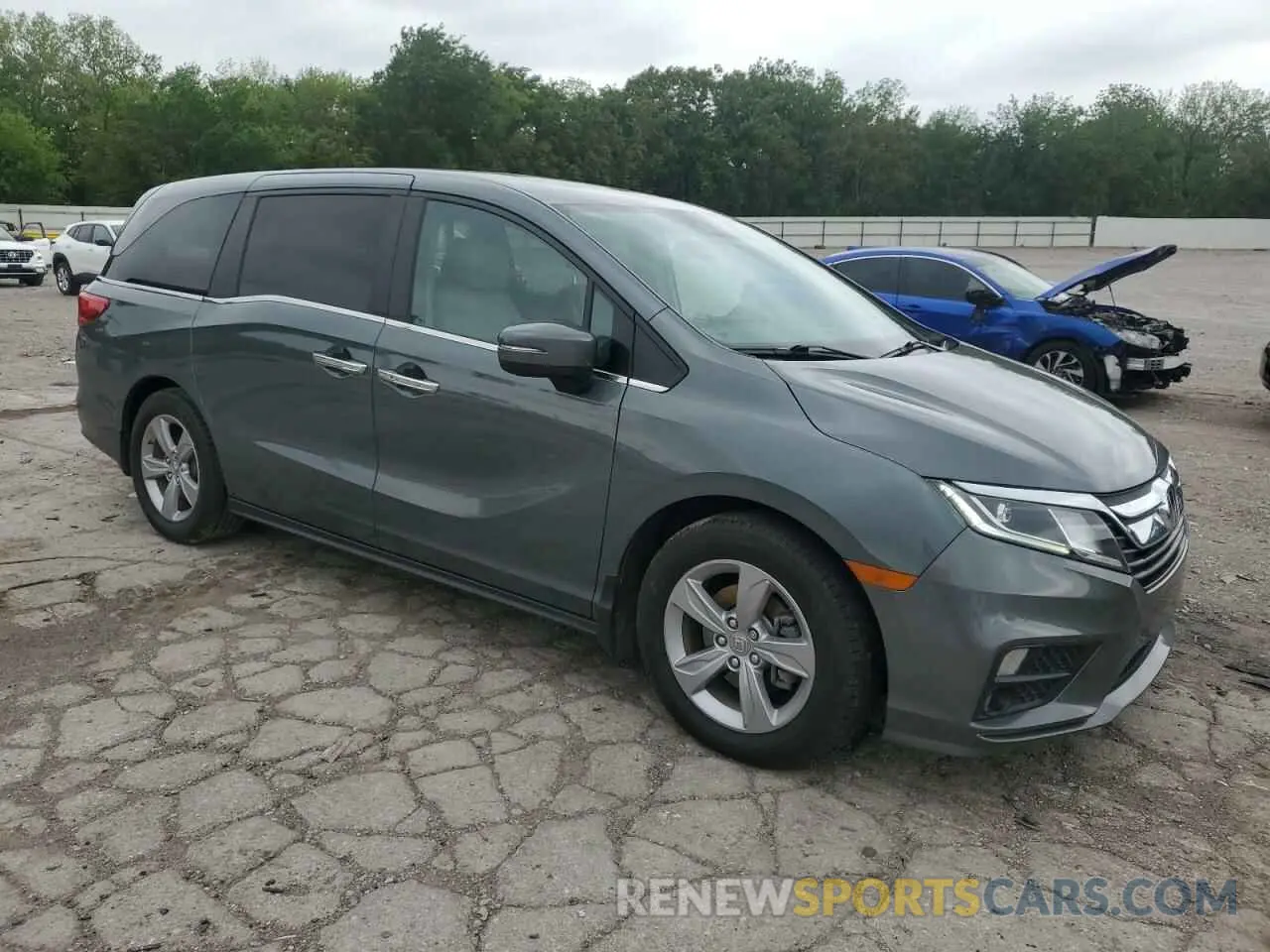 4 Фотография поврежденного автомобиля 5FNRL6H72LB035017 HONDA ODYSSEY 2020