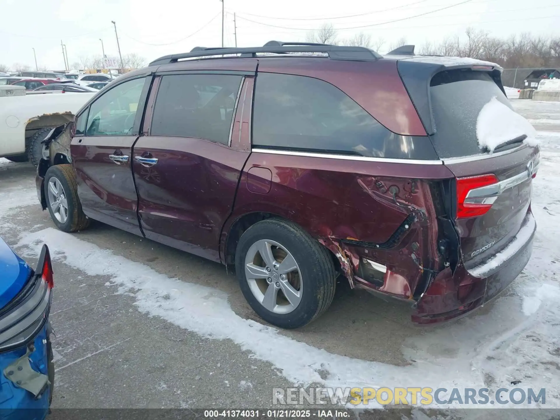 3 Фотография поврежденного автомобиля 5FNRL6H74LB058380 HONDA ODYSSEY 2020