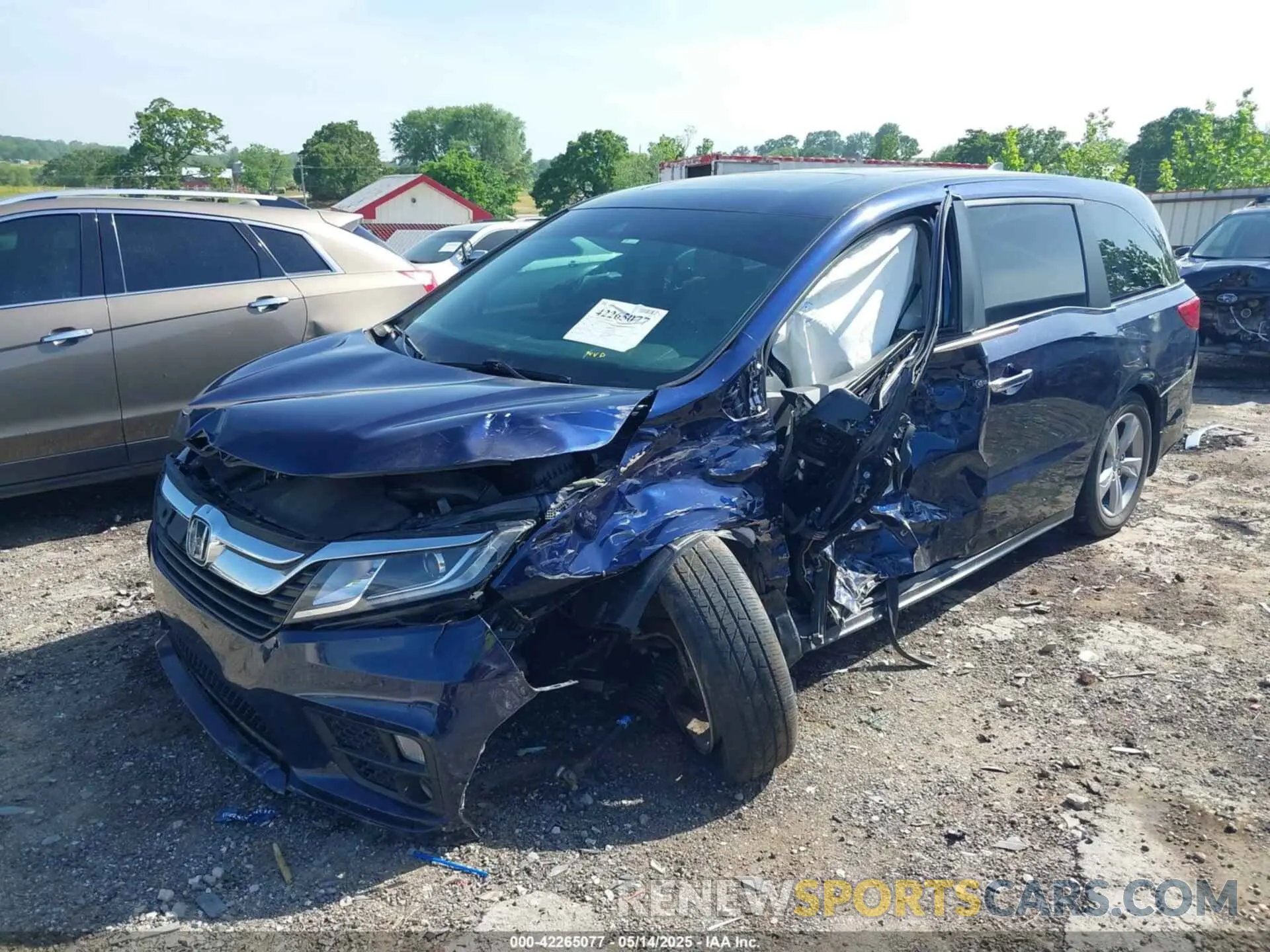 2 Фотография поврежденного автомобиля 5FNRL6H76LB039202 HONDA ODYSSEY 2020