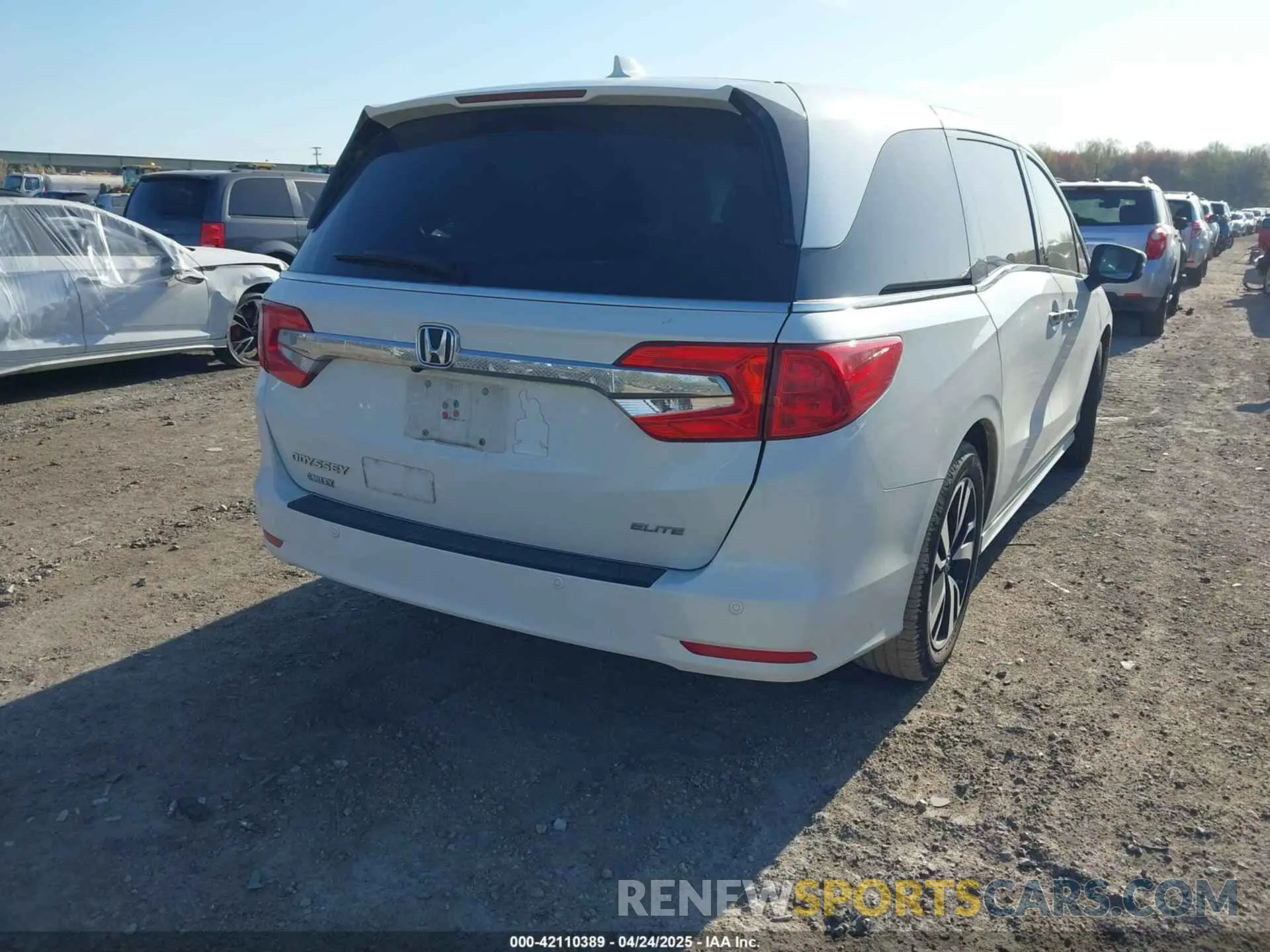 4 Фотография поврежденного автомобиля 5FNRL6H92LB014671 HONDA ODYSSEY 2020