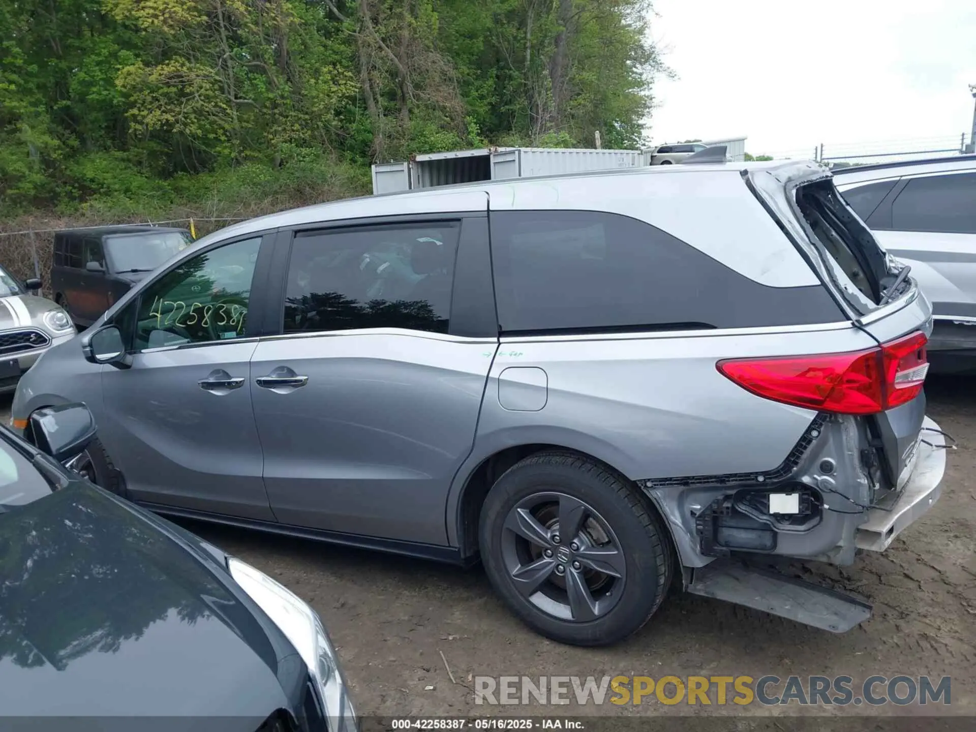 14 Фотография поврежденного автомобиля 5FNRL6H50MB016840 HONDA ODYSSEY 2021