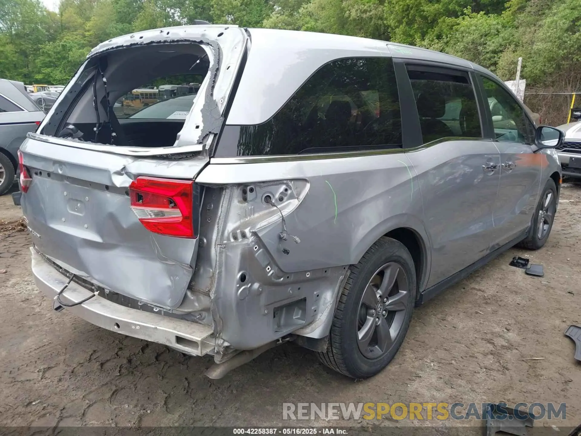 4 Фотография поврежденного автомобиля 5FNRL6H50MB016840 HONDA ODYSSEY 2021