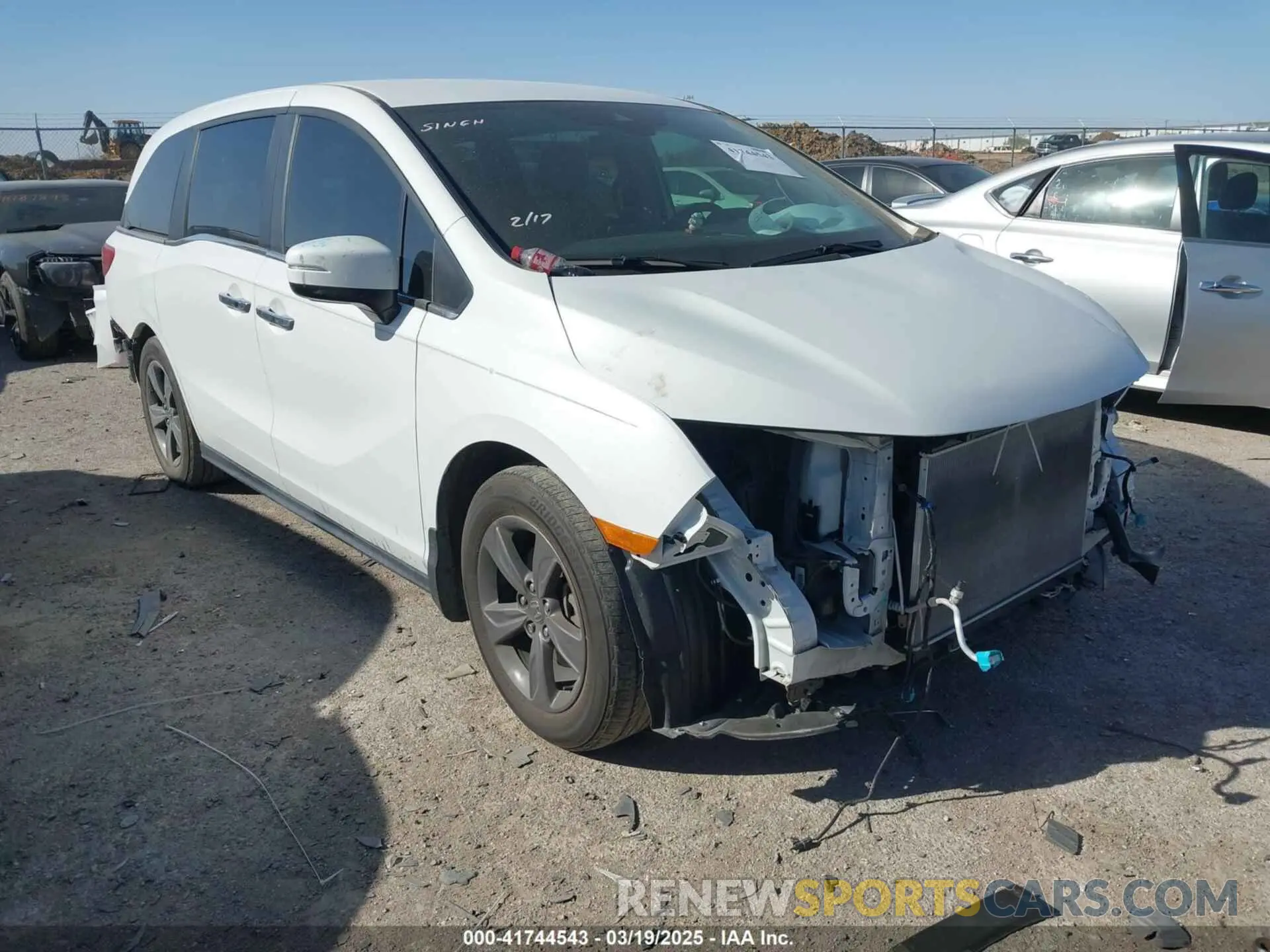1 Фотография поврежденного автомобиля 5FNRL6H54MB014847 HONDA ODYSSEY 2021