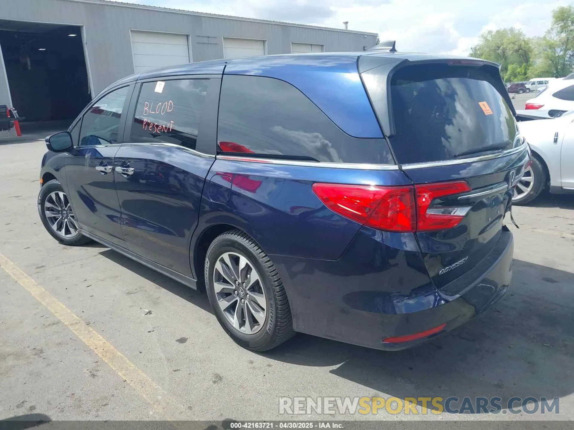 3 Photograph of a damaged car 5FNRL6H70MB044316 HONDA ODYSSEY 2021