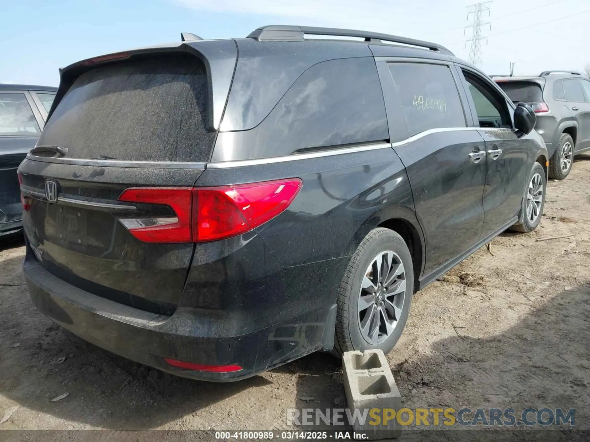 4 Фотография поврежденного автомобиля 5FNRL6H76MB013748 HONDA ODYSSEY 2021