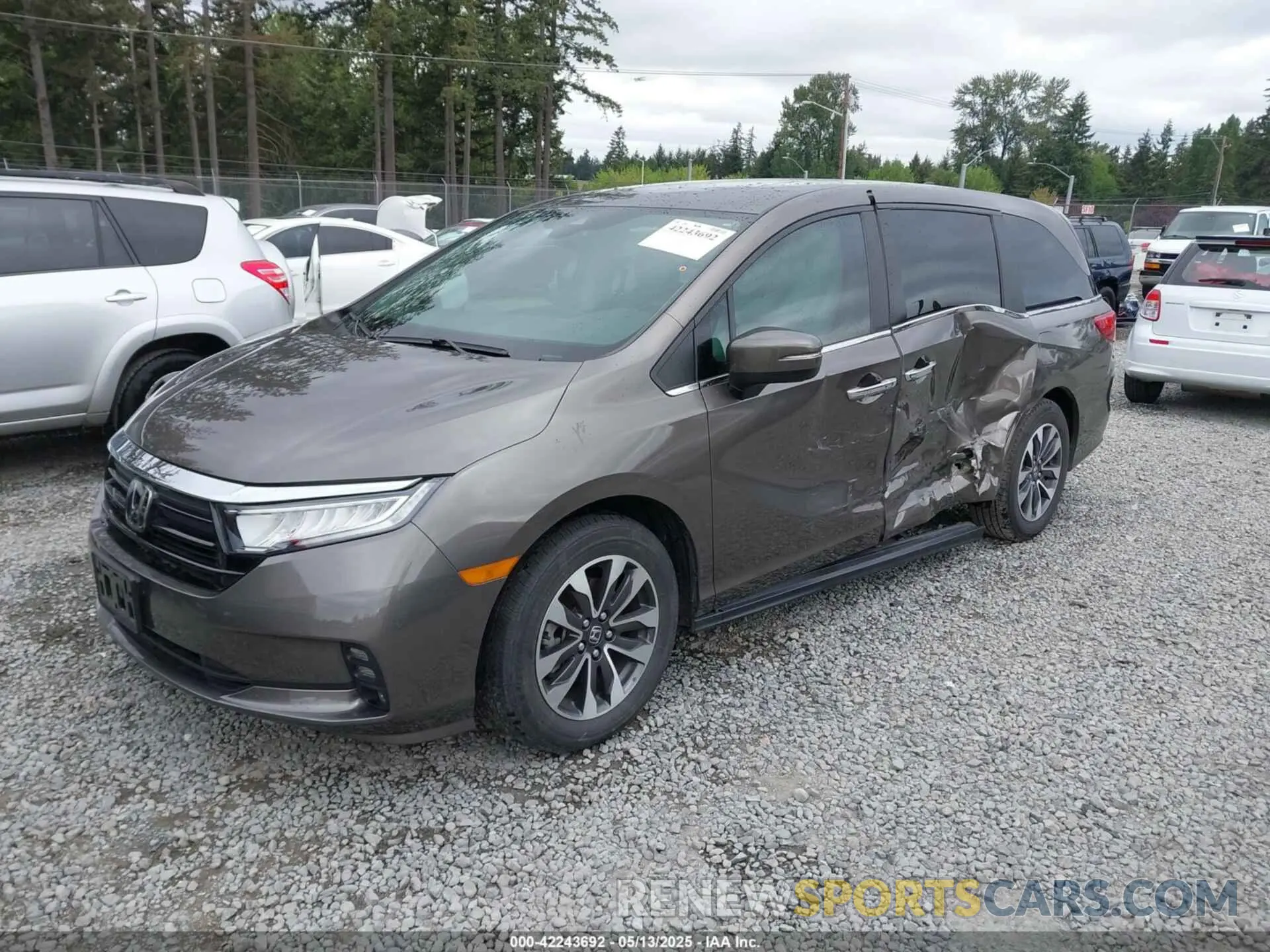 2 Photograph of a damaged car 5FNRL6H77MB017226 HONDA ODYSSEY 2021