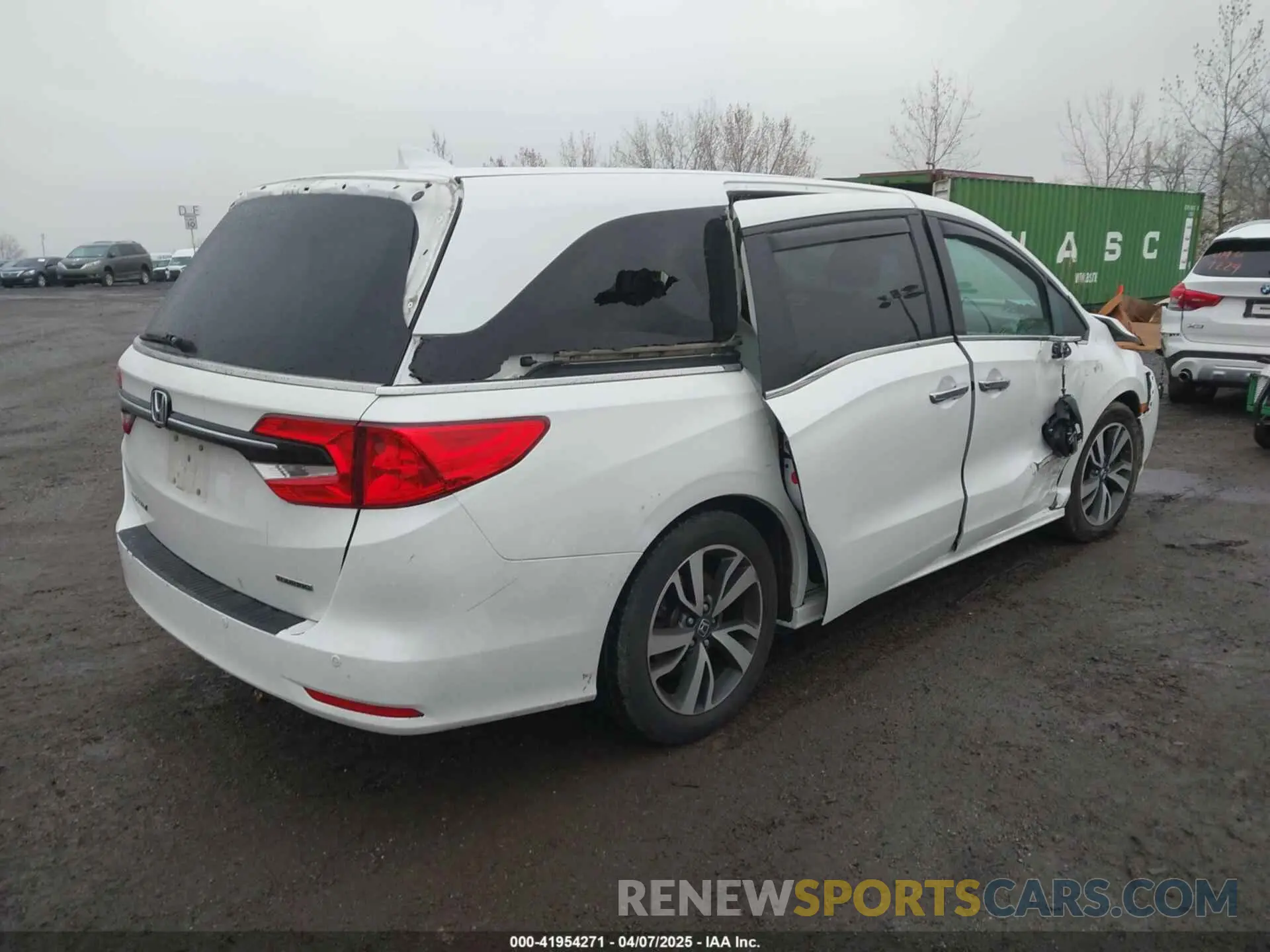 4 Фотография поврежденного автомобиля 5FNRL6H80MB033650 HONDA ODYSSEY 2021