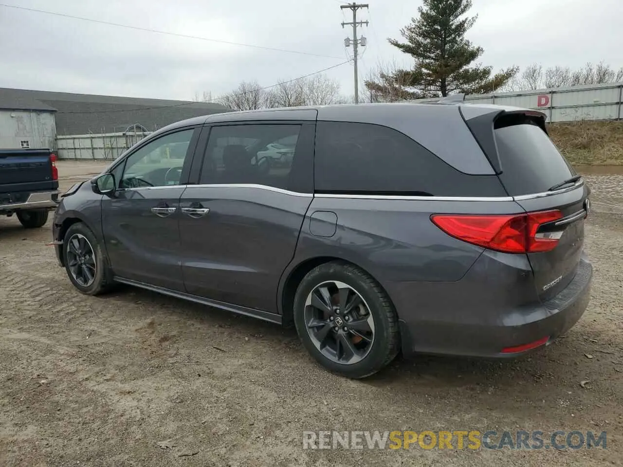 2 Фотография поврежденного автомобиля 5FNRL6H91MB019443 HONDA ODYSSEY 2021