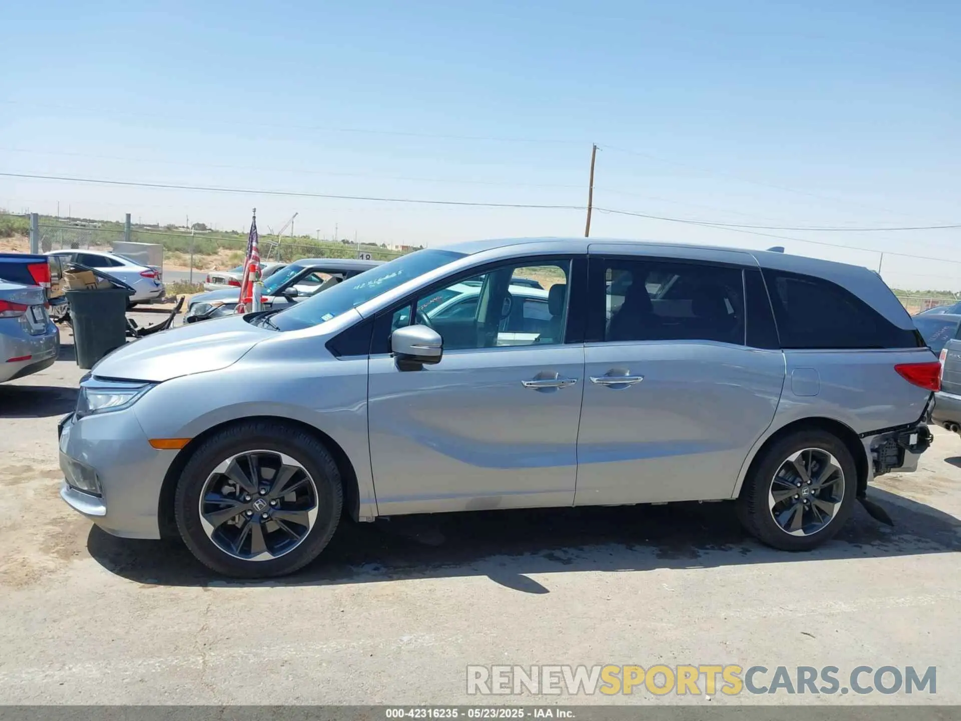 14 Фотография поврежденного автомобиля 5FNRL6H94MB003172 HONDA ODYSSEY 2021