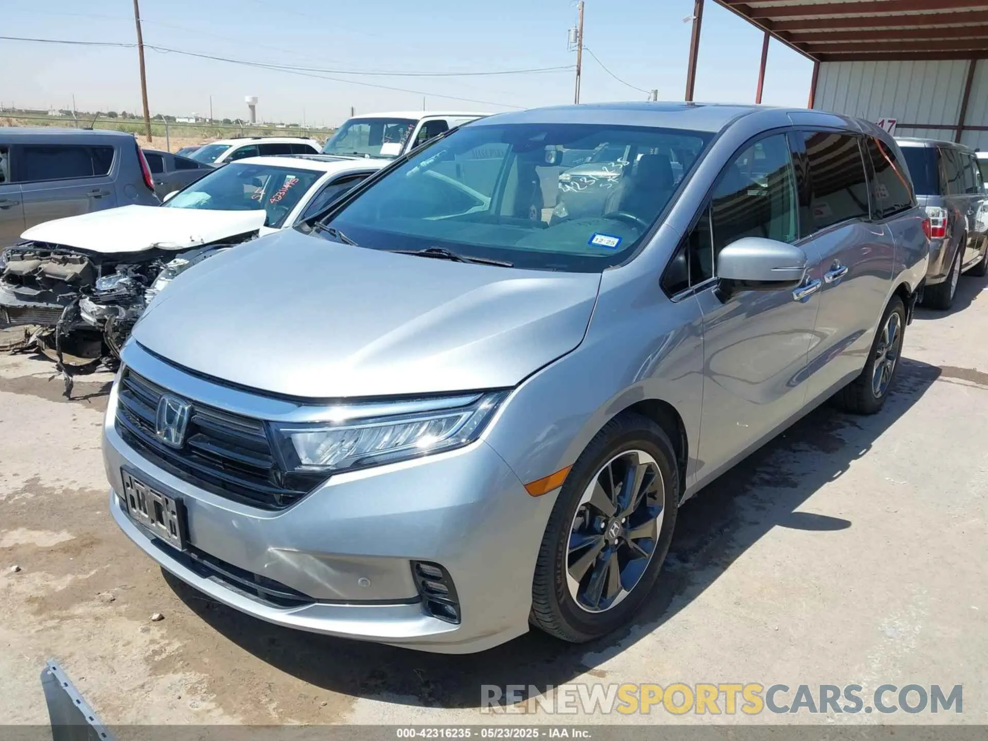 2 Фотография поврежденного автомобиля 5FNRL6H94MB003172 HONDA ODYSSEY 2021
