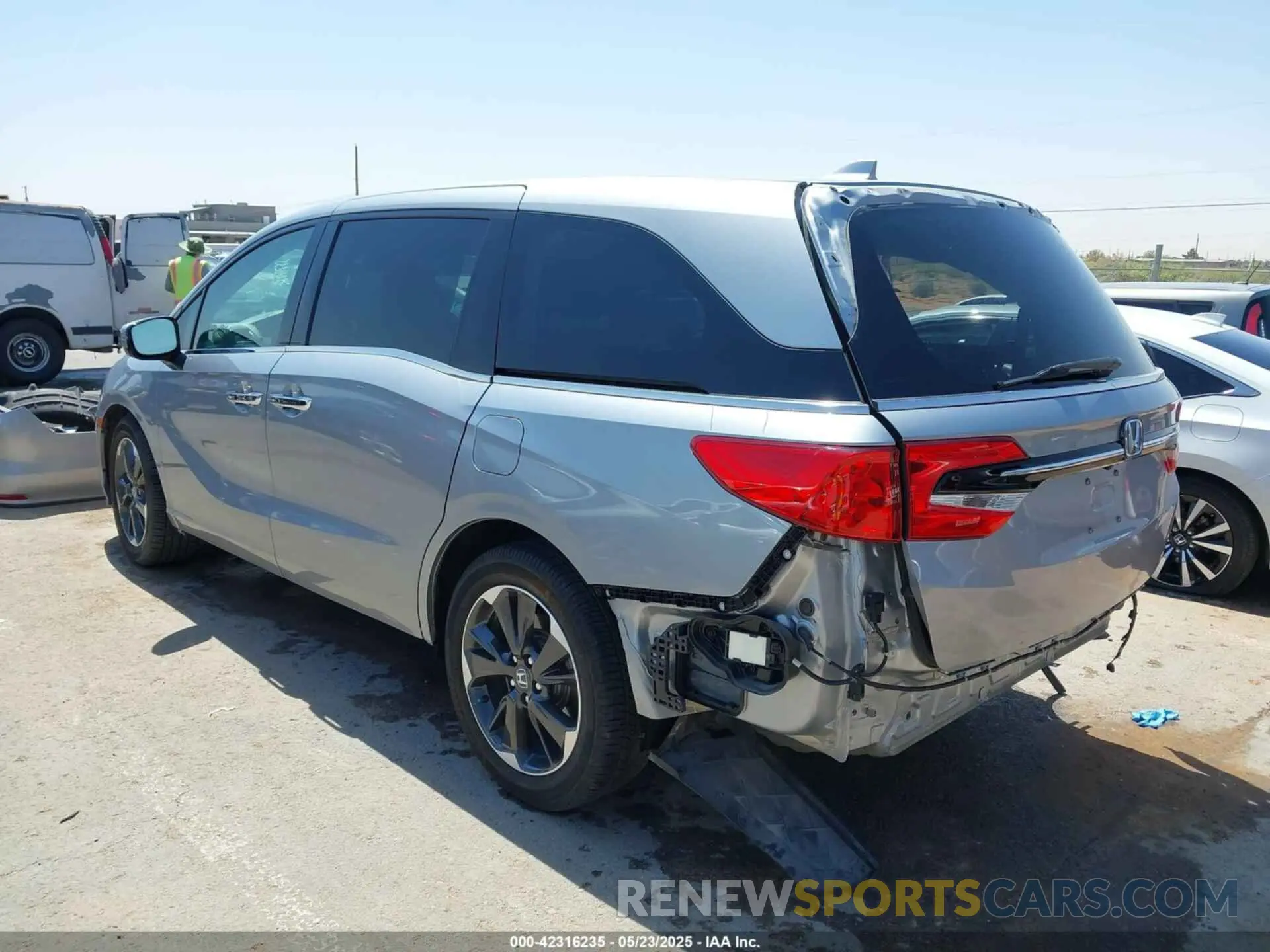3 Фотография поврежденного автомобиля 5FNRL6H94MB003172 HONDA ODYSSEY 2021