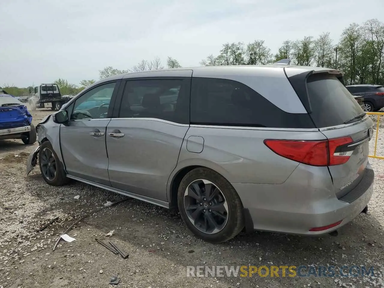2 Photograph of a damaged car 5FNRL6H94MB011787 HONDA ODYSSEY 2021