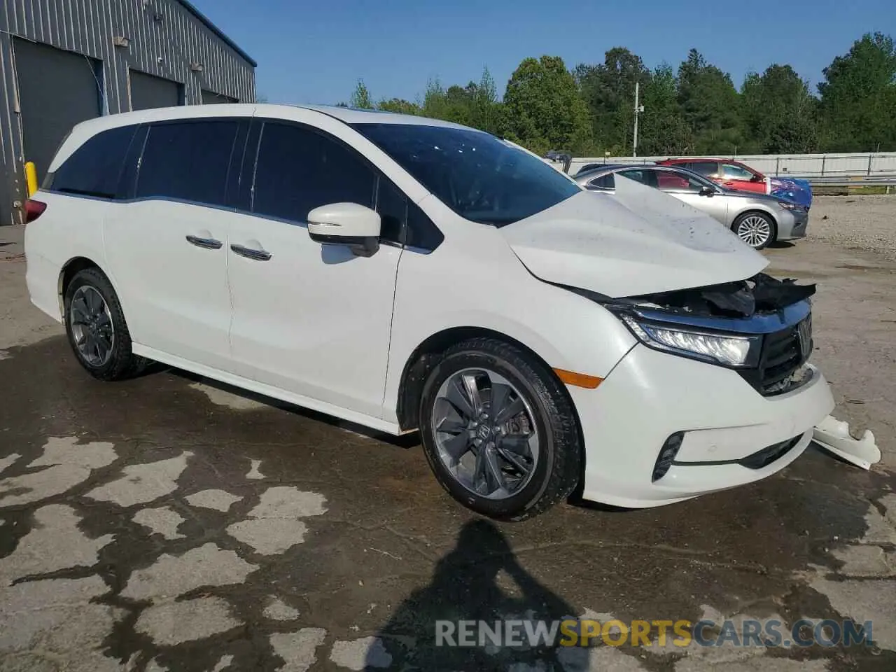 4 Фотография поврежденного автомобиля 5FNRL6H97MB009998 HONDA ODYSSEY 2021