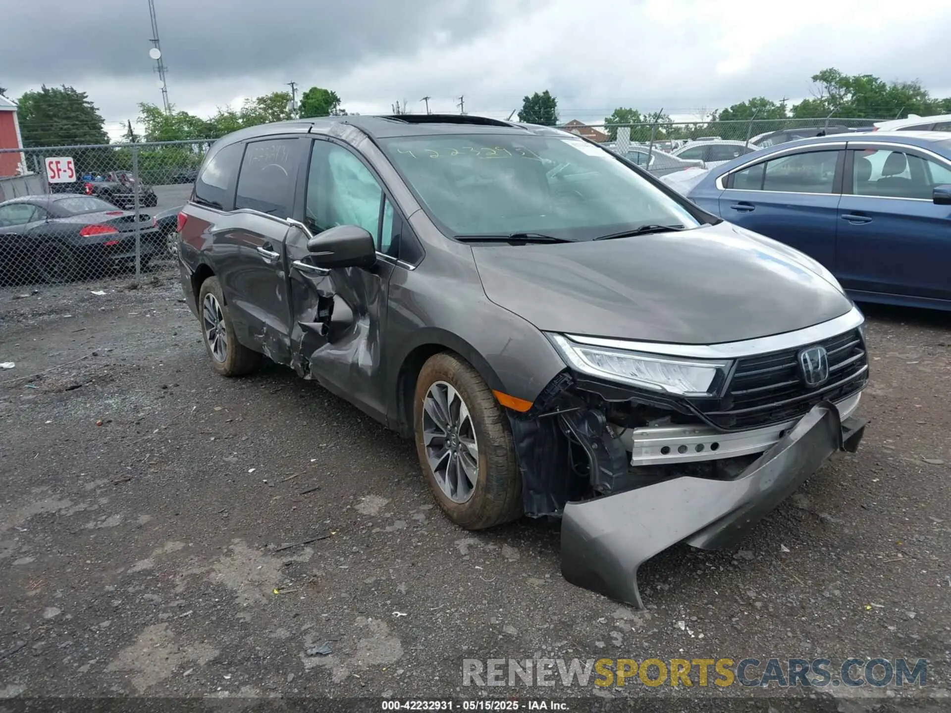 6 Photograph of a damaged car 5FNRL6H70NB021751 HONDA ODYSSEY 2022