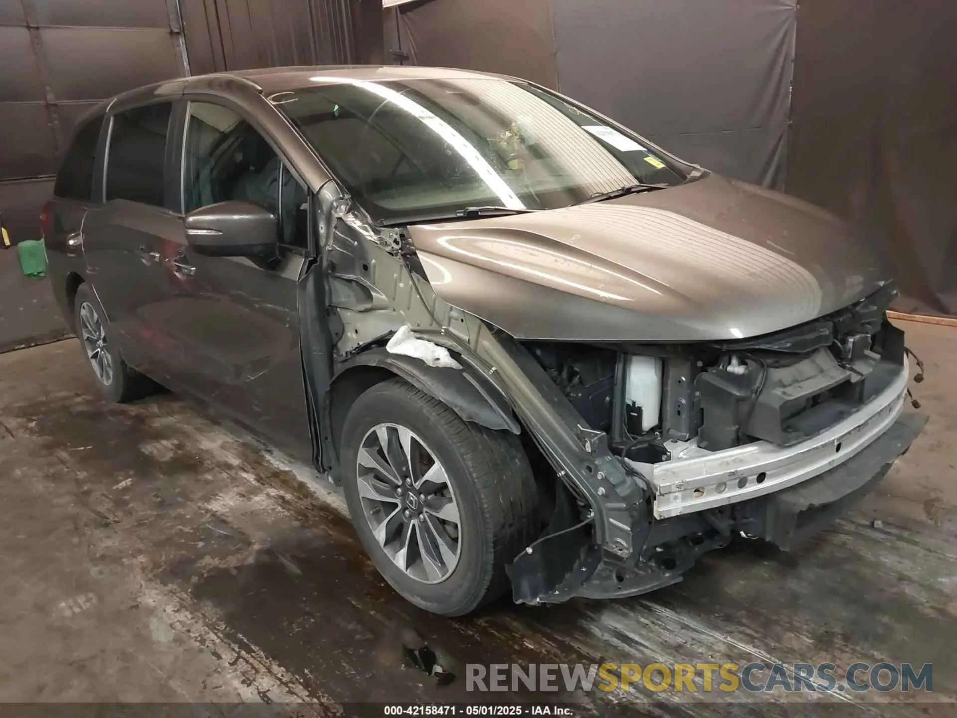 1 Photograph of a damaged car 5FNRL6H70NB062848 HONDA ODYSSEY 2022