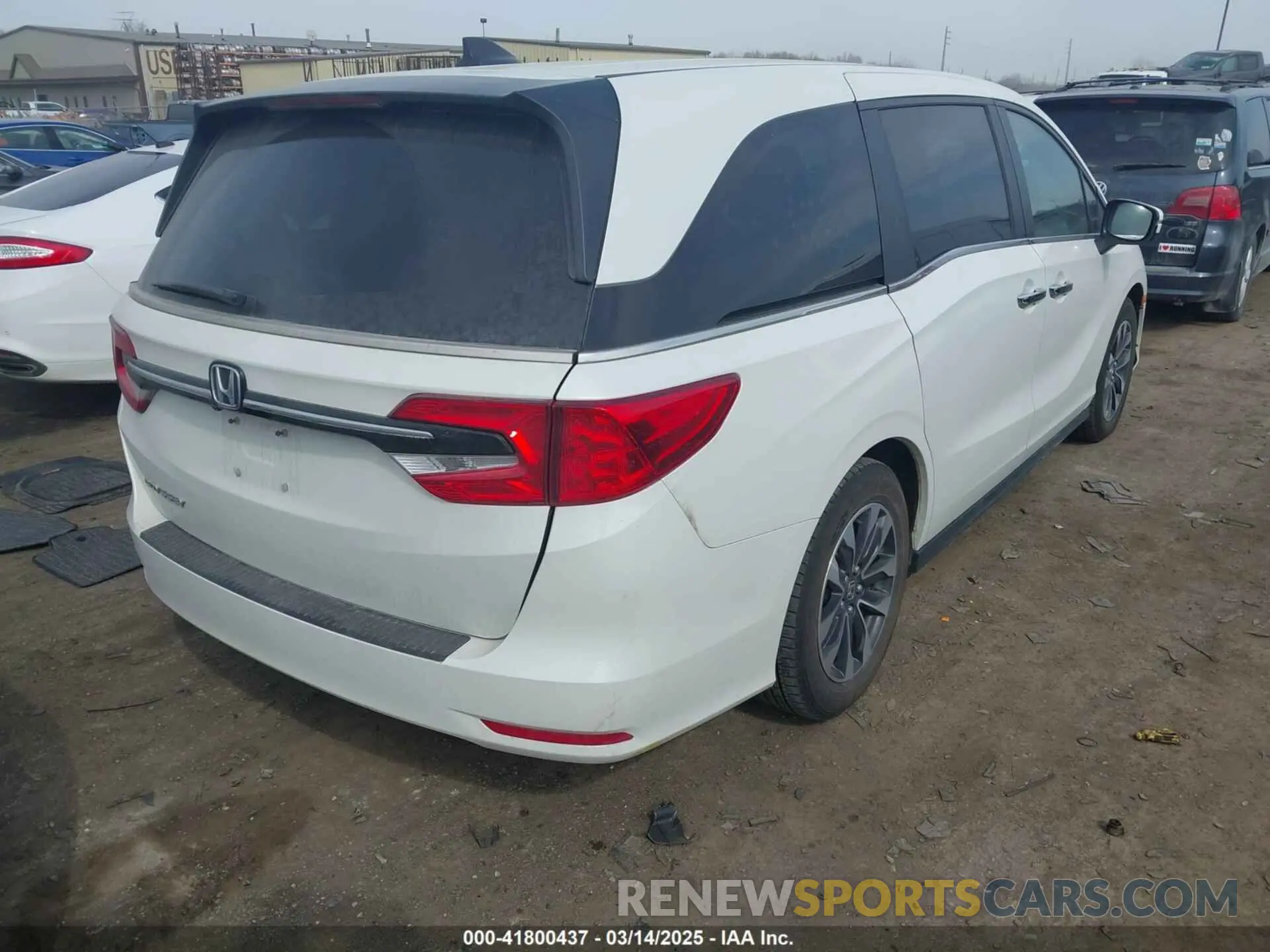 4 Фотография поврежденного автомобиля 5FNRL6H7XNB043658 HONDA ODYSSEY 2022