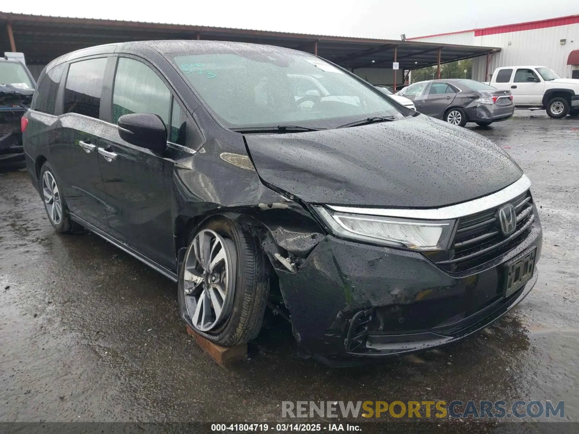 1 Photograph of a damaged car 5FNRL6H80NB047243 HONDA ODYSSEY 2022