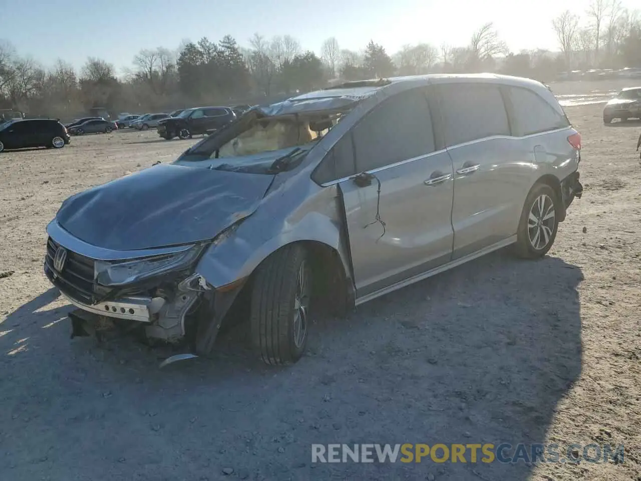 1 Photograph of a damaged car 5FNRL6H89NB048701 HONDA ODYSSEY 2022