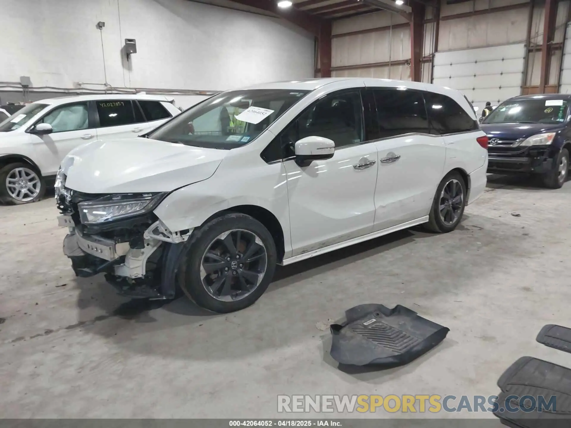 2 Photograph of a damaged car 5FNRL6H94NB061316 HONDA ODYSSEY 2022