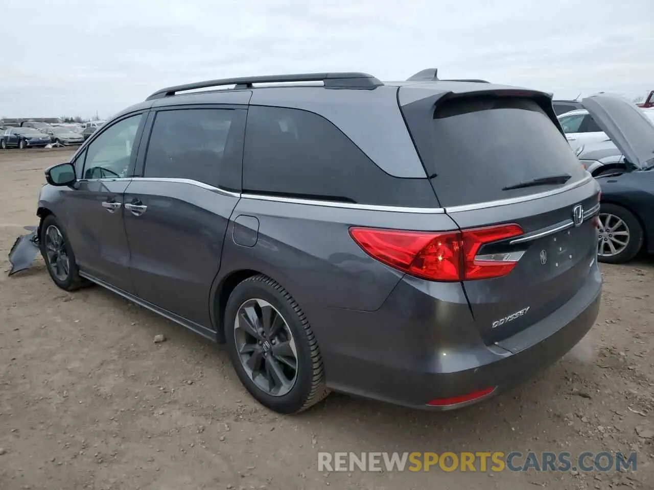 2 Photograph of a damaged car 5FNRL6H96NB043738 HONDA ODYSSEY 2022