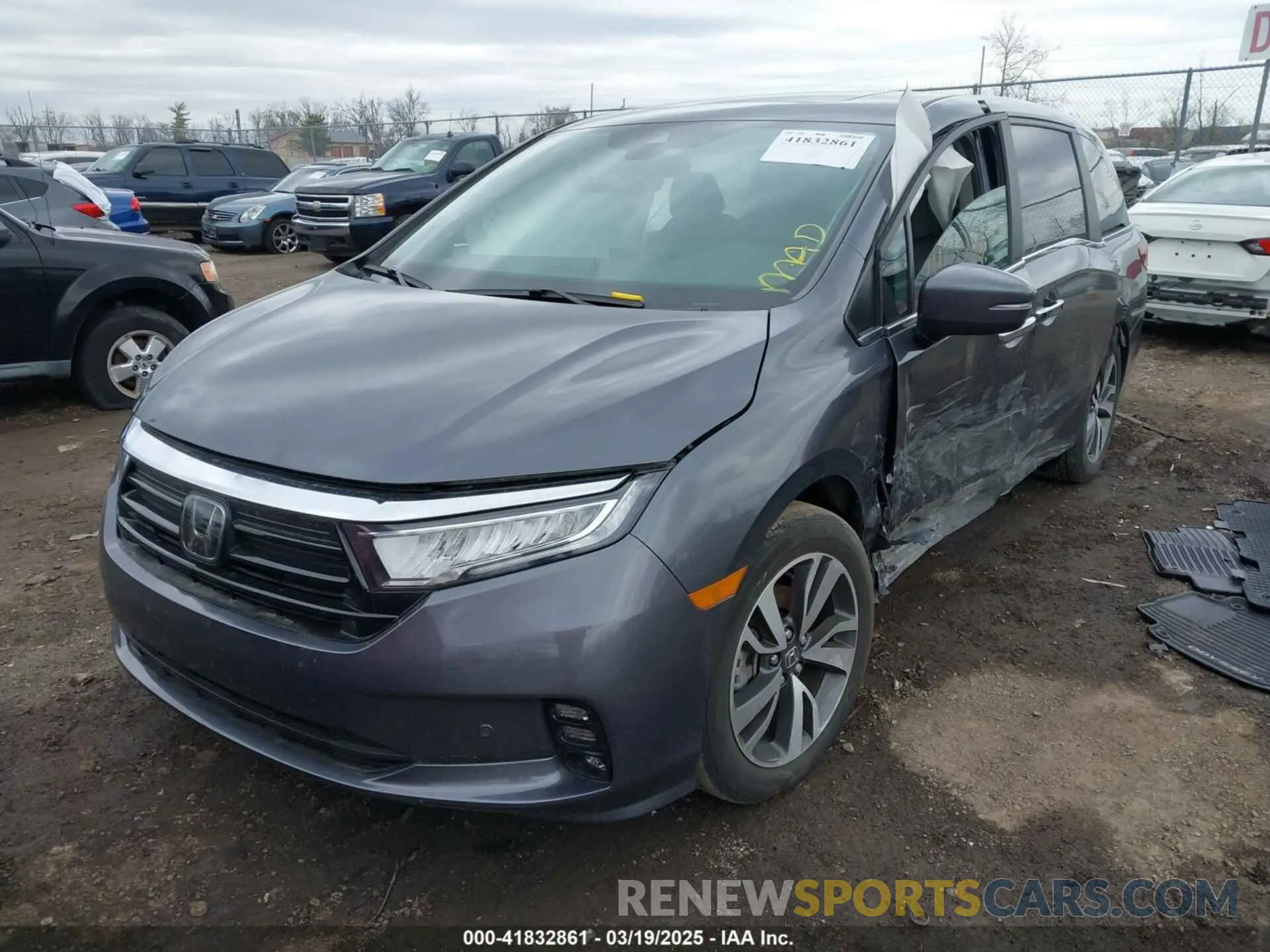 2 Фотография поврежденного автомобиля 5FNRL6H81PB067746 HONDA ODYSSEY 2023