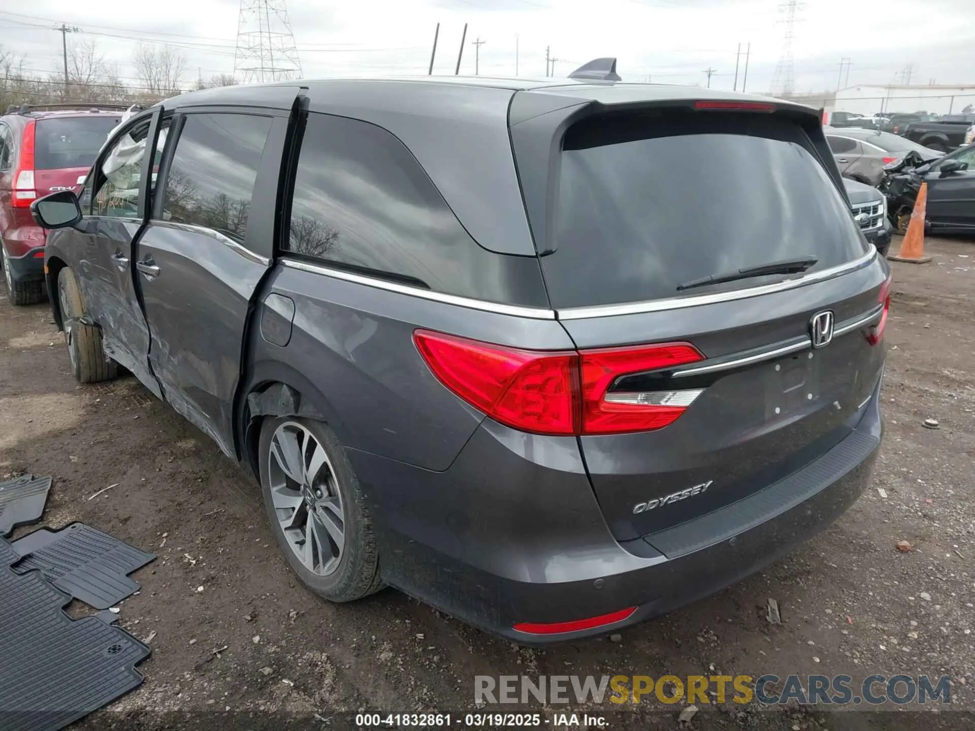 3 Фотография поврежденного автомобиля 5FNRL6H81PB067746 HONDA ODYSSEY 2023
