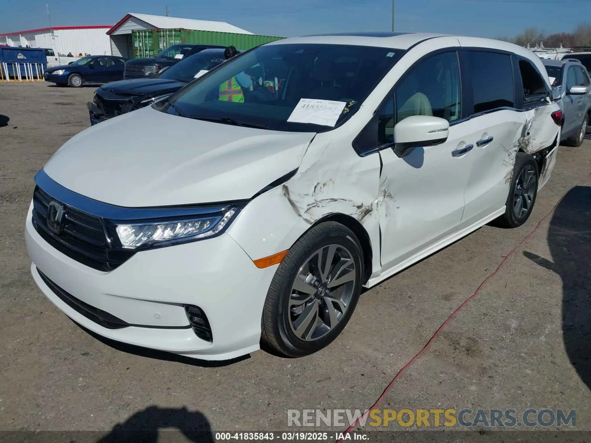 2 Photograph of a damaged car 5FNRL6H83PB016412 HONDA ODYSSEY 2023