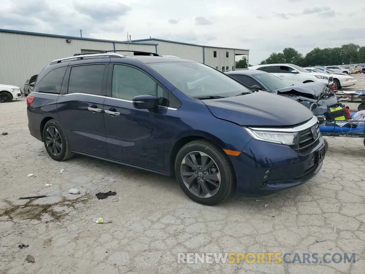 4 Фотография поврежденного автомобиля 5FNRL6H90PB009507 HONDA ODYSSEY 2023