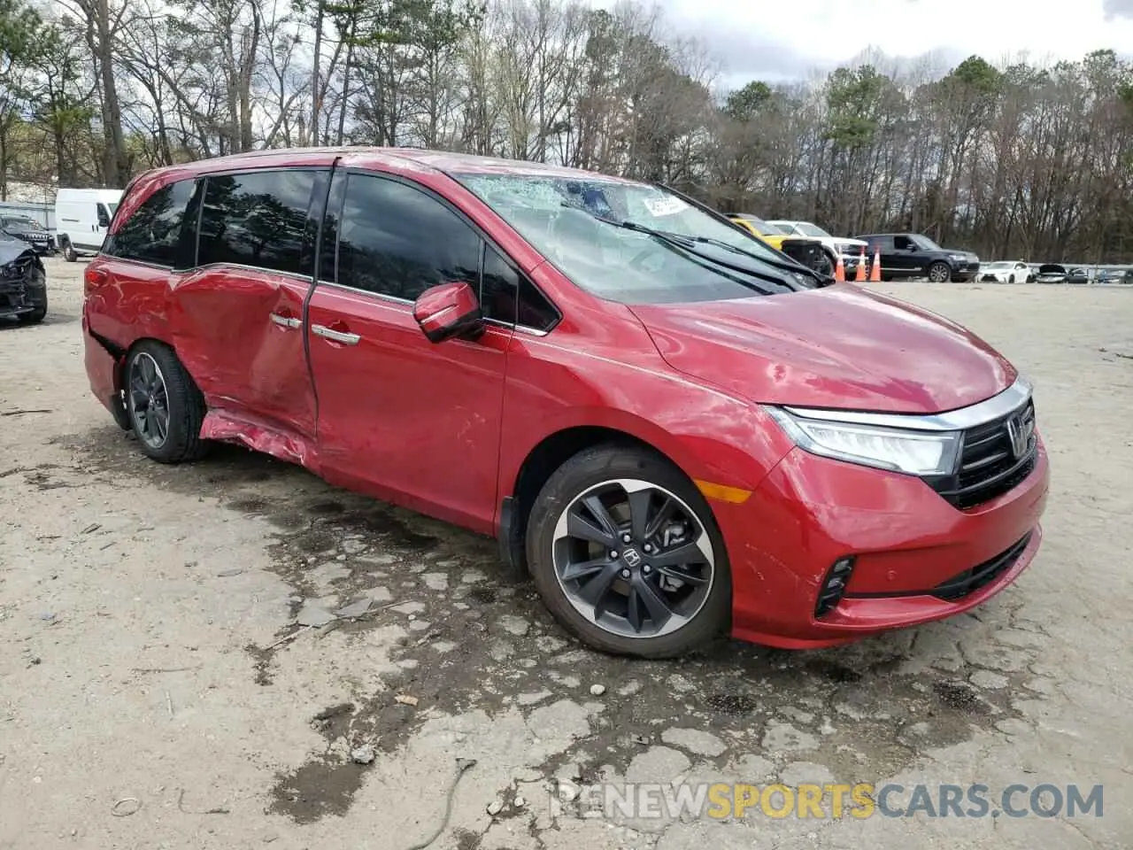 4 Фотография поврежденного автомобиля 5FNRL6H97PB041855 HONDA ODYSSEY 2023