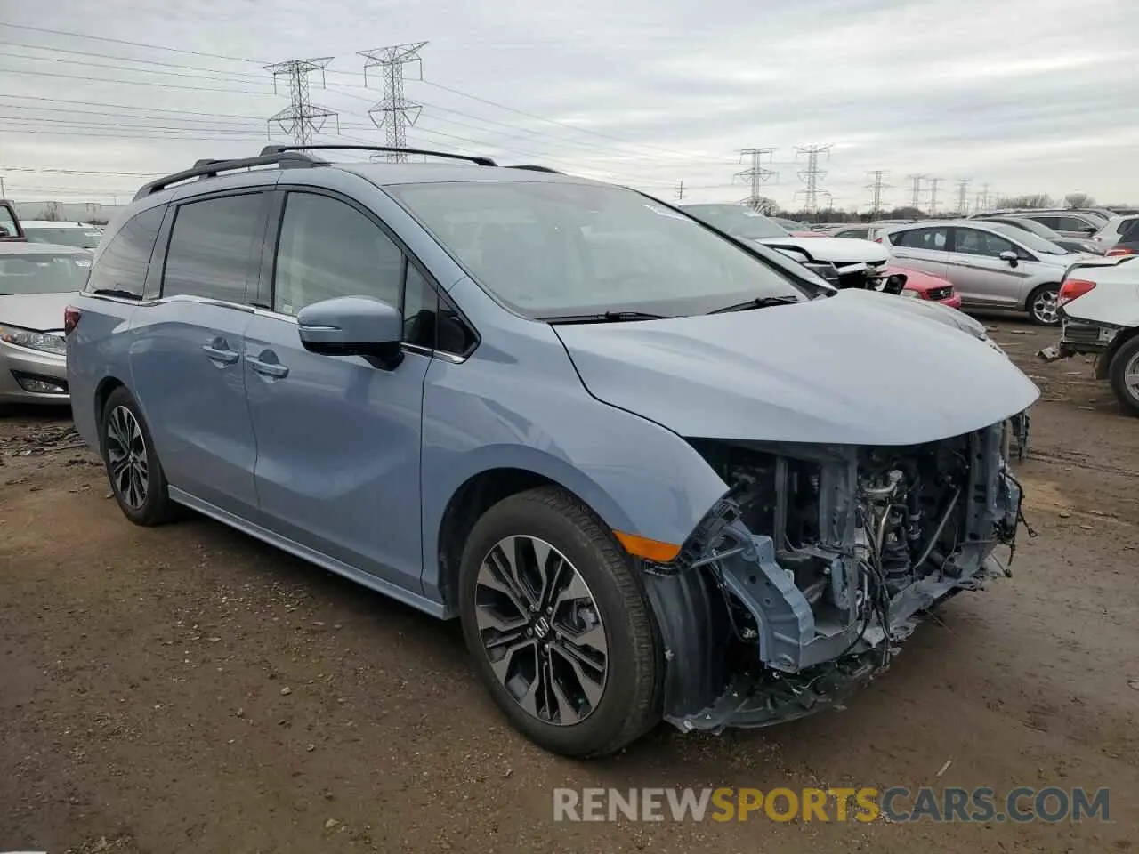4 Фотография поврежденного автомобиля 5FNRL6H94SB022639 HONDA ODYSSEY 2025
