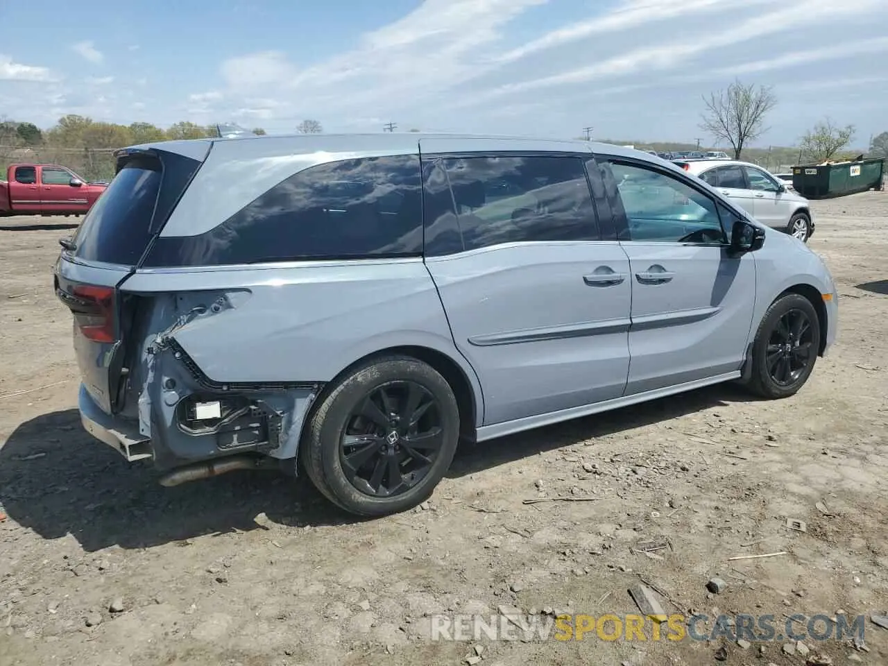 3 Фотография поврежденного автомобиля 5FNRL6H77PB042373 HONDA ODYSSEY SP 2023