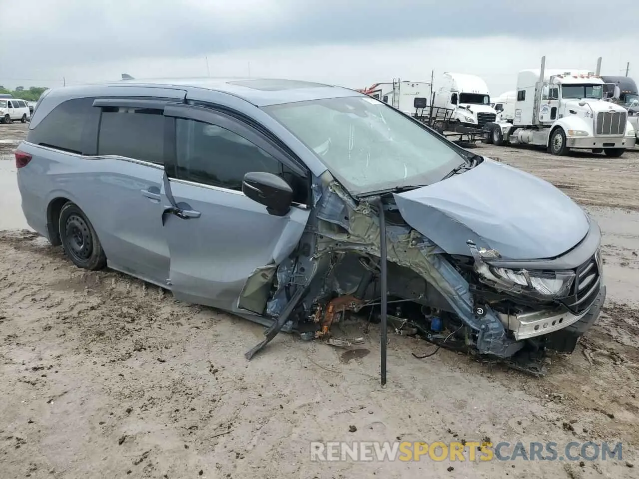 4 Фотография поврежденного автомобиля 5FNRL6H75RB065699 HONDA ODYSSEY SP 2024