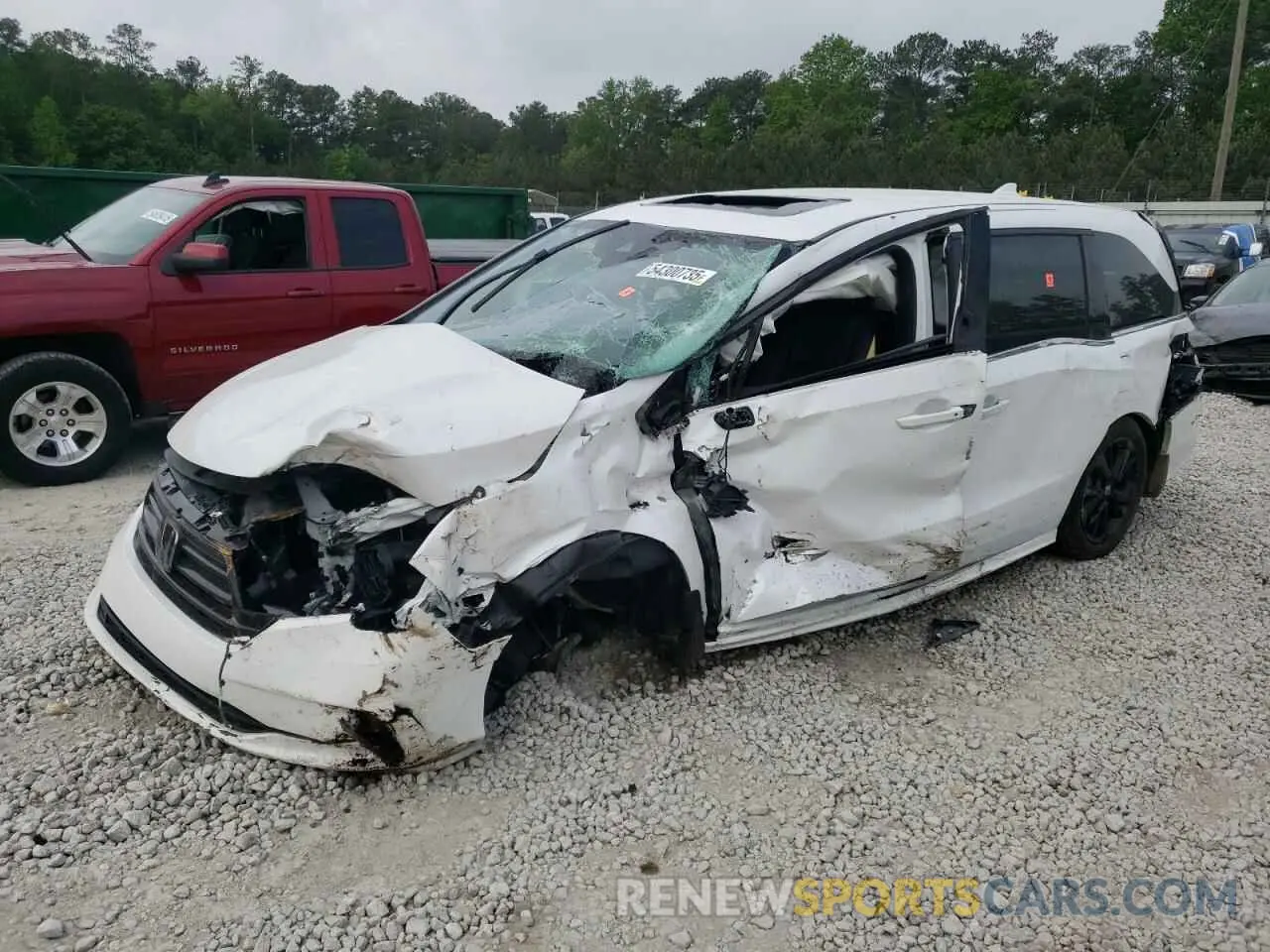 1 Photograph of a damaged car 5FNRL6H76RB002885 HONDA ODYSSEY SP 2024