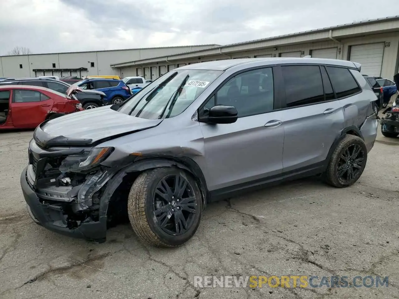 1 Photograph of a damaged car 5FNYF7H29KB009770 HONDA PASSPORT 2019