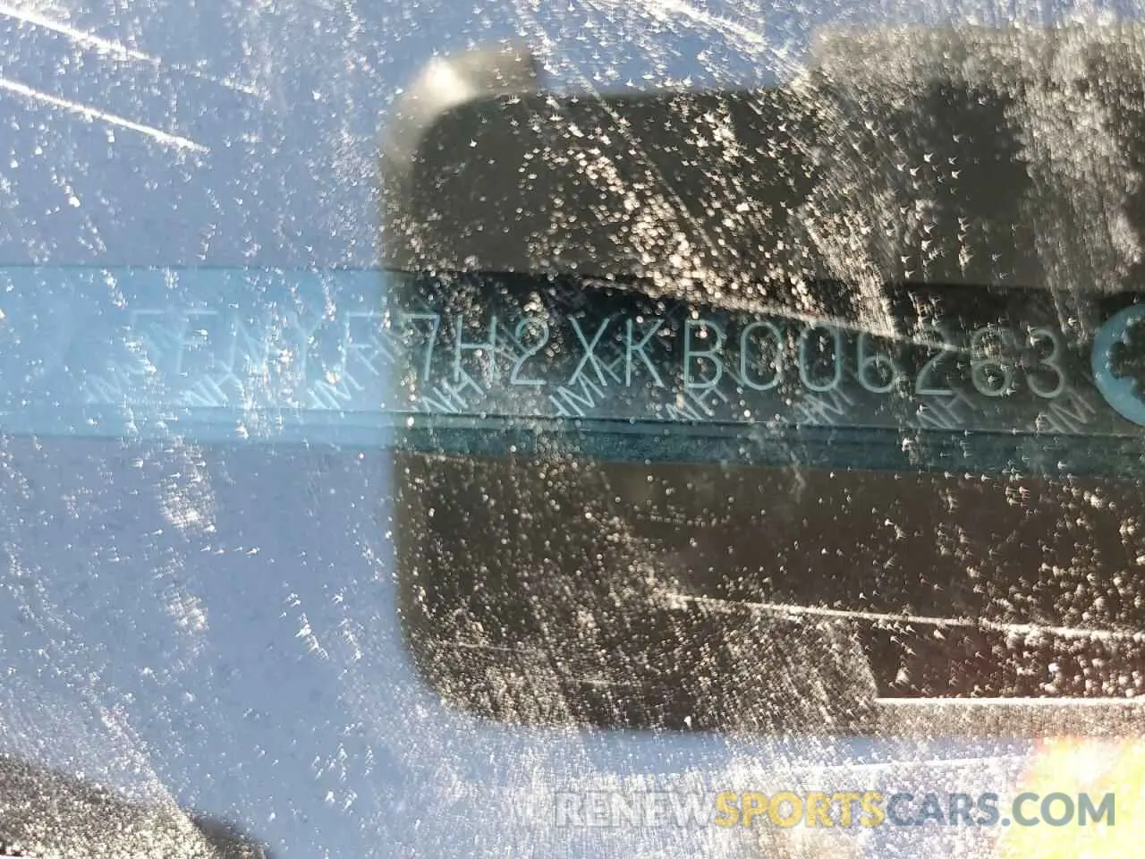 12 Photograph of a damaged car 5FNYF7H2XKB006263 HONDA PASSPORT 2019